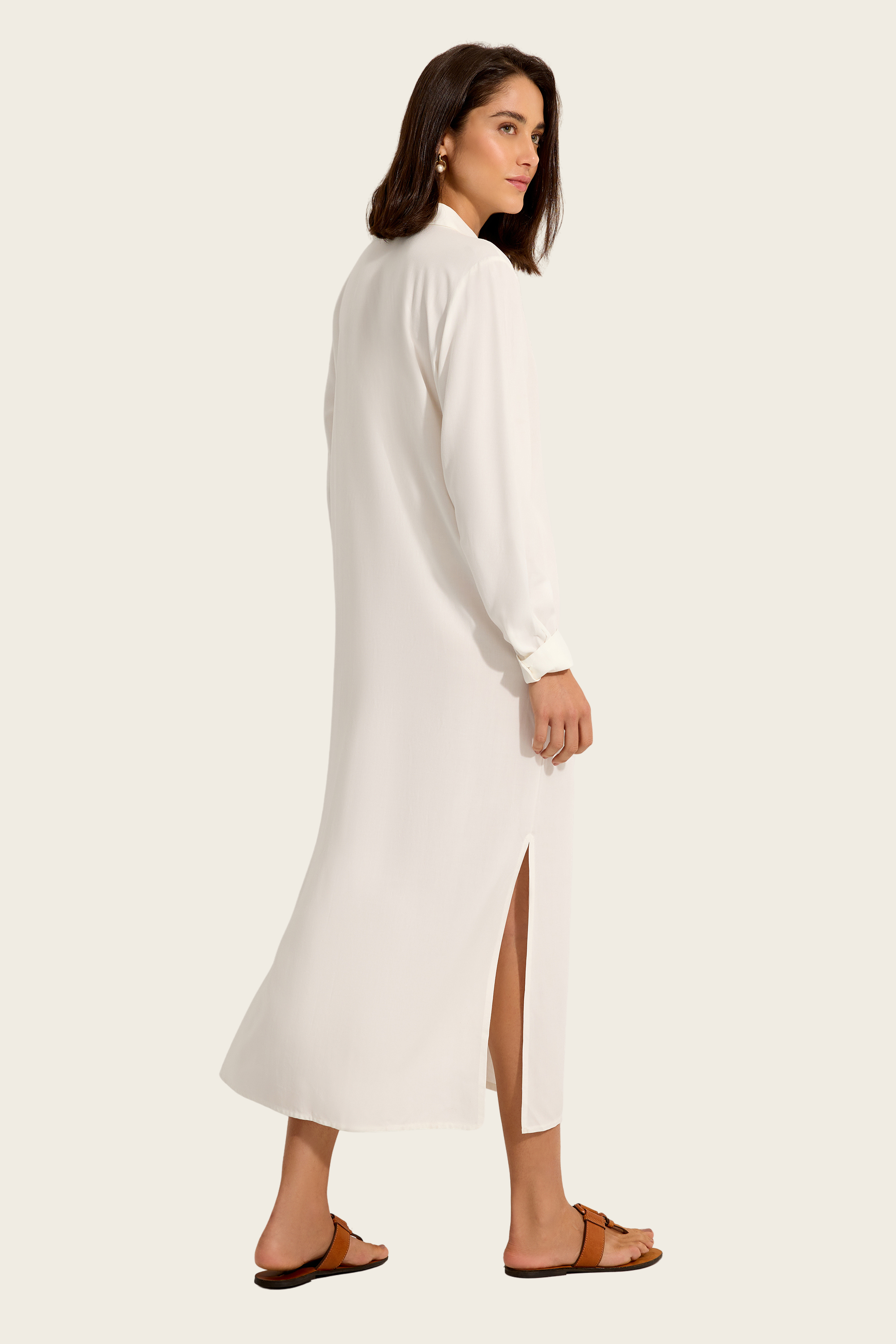 Vestido Camisola Longo Chemisier - Lenny Niemeyer