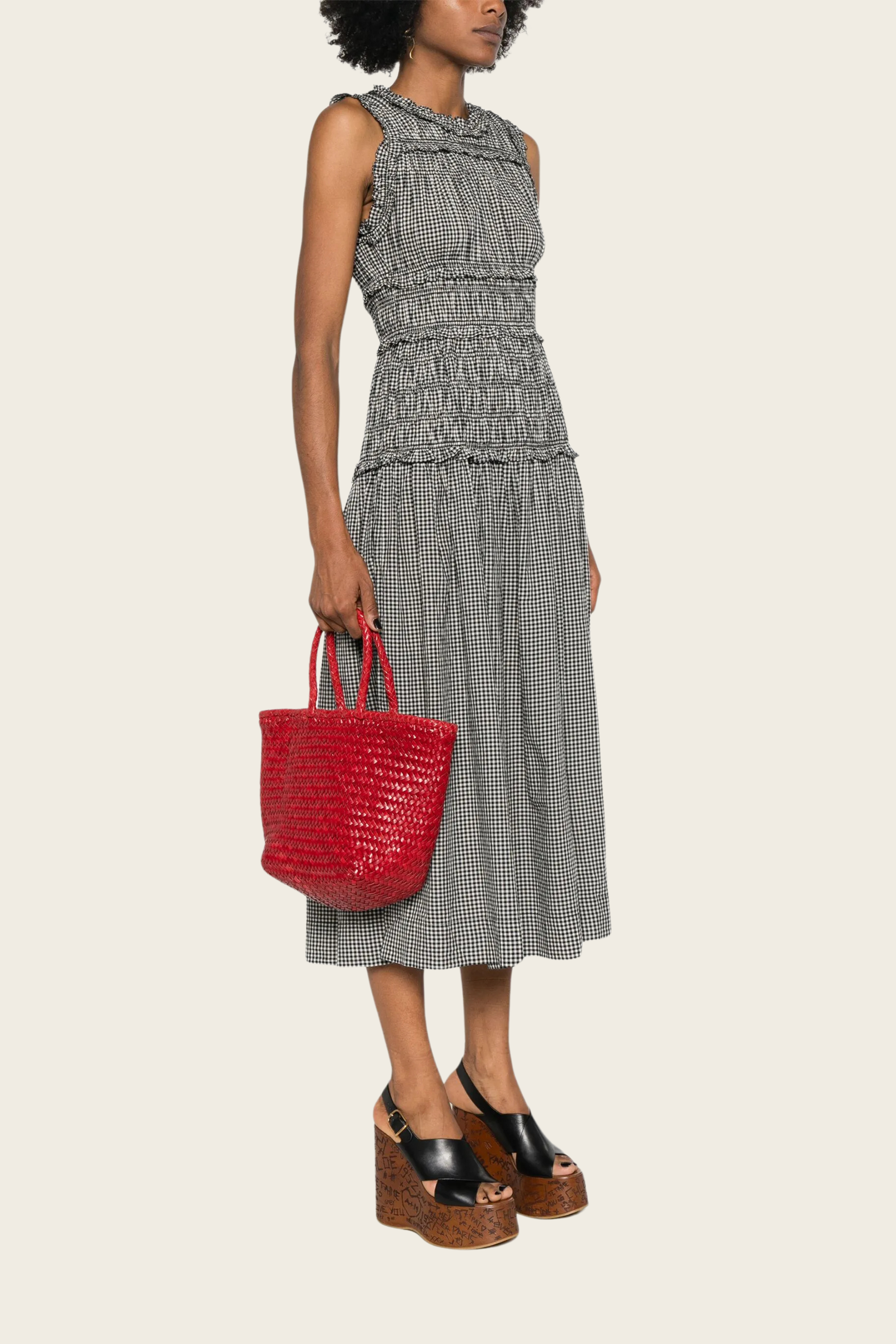 Small Grace Basket Tote - Dragon Diffusion