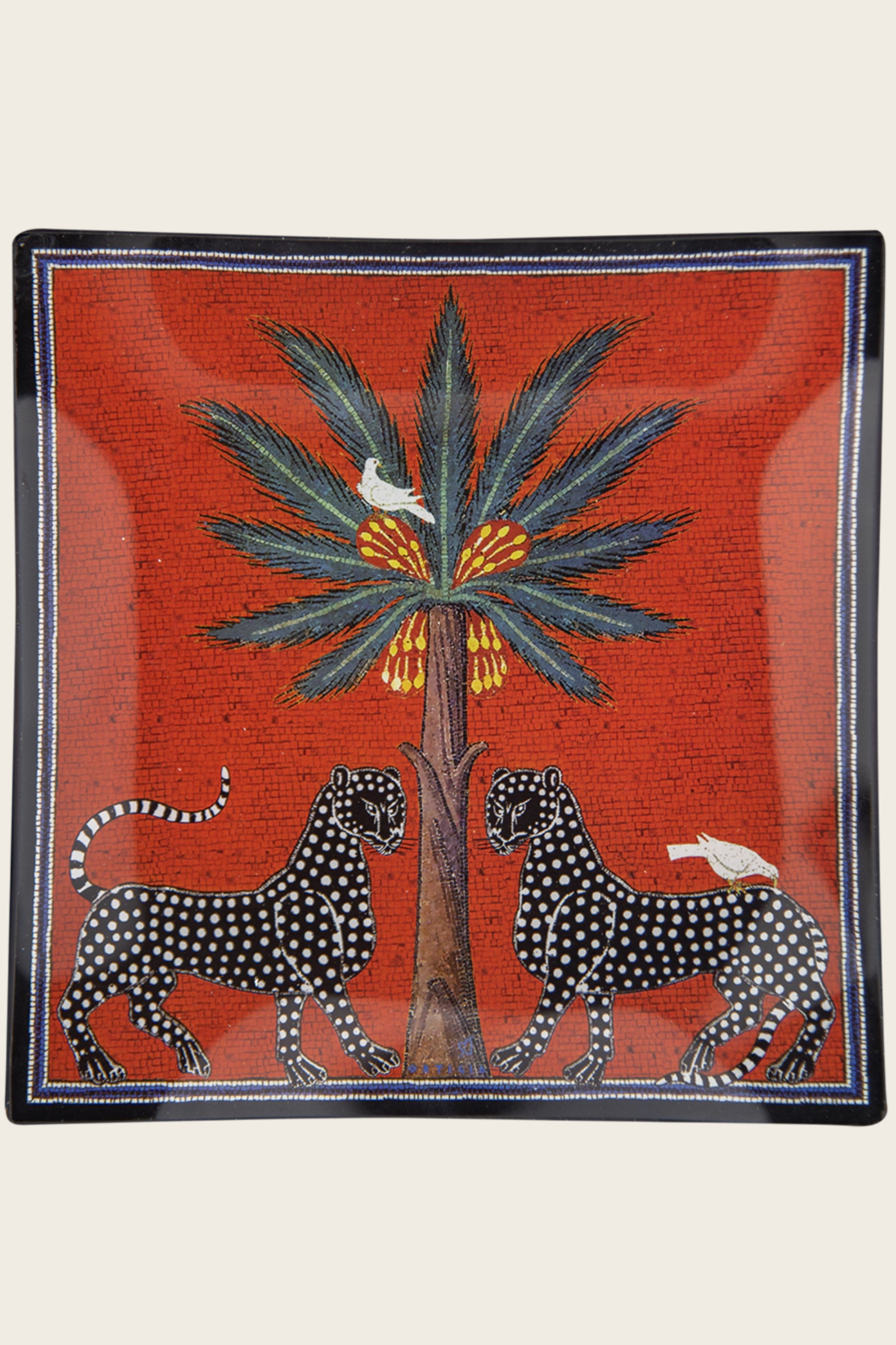 Prato de Vidro Mosaico 25 × 25 cm – Ortigia Sicilia