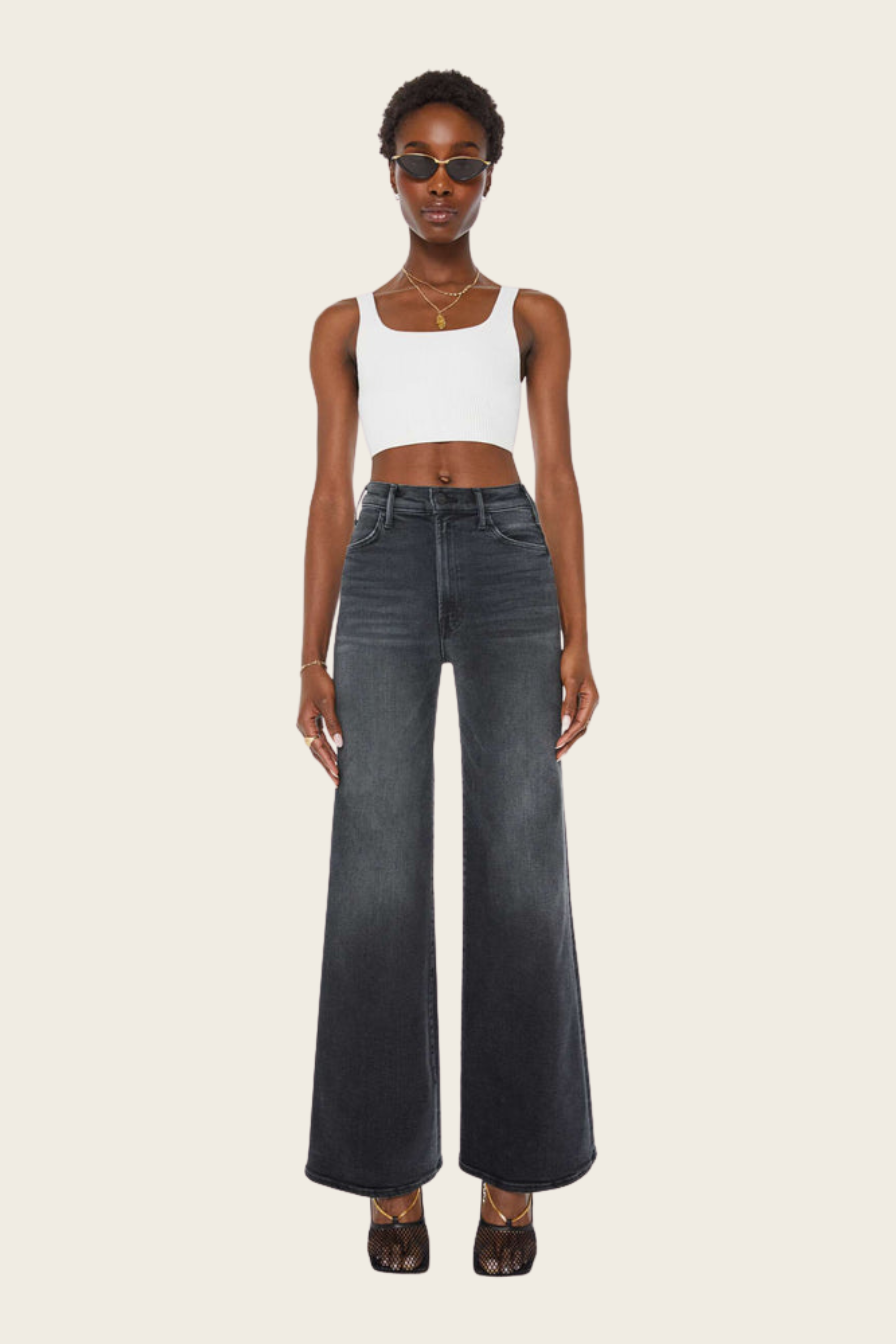 The Roller Sneak, Composition: 78% cotton, 16% modal, 4% polyester, 2% elastane, Mid-rise fit, New Arrivals, SS26, Espace Cannelle