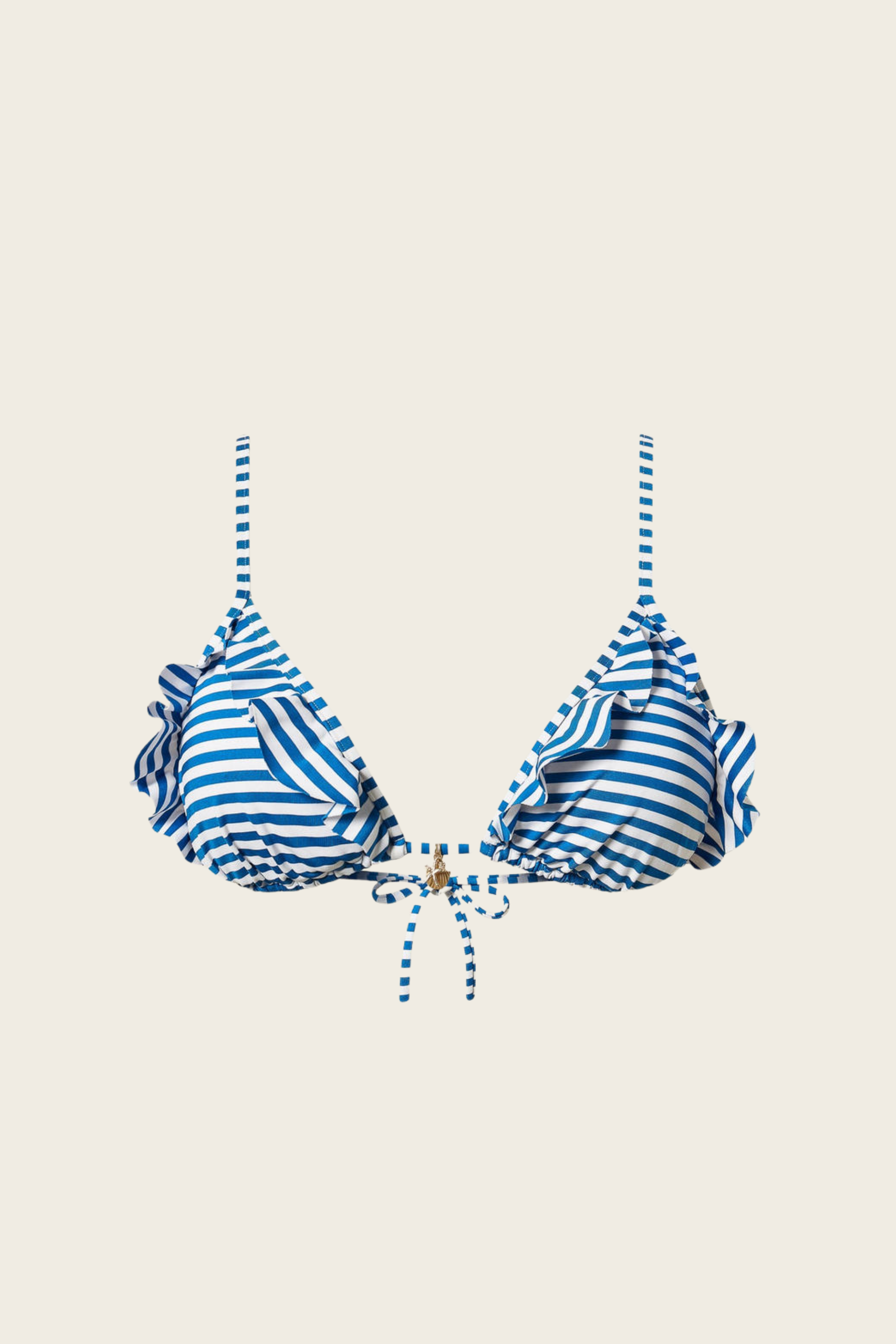 Striped Jacquard Triangle Bikini - Twinset