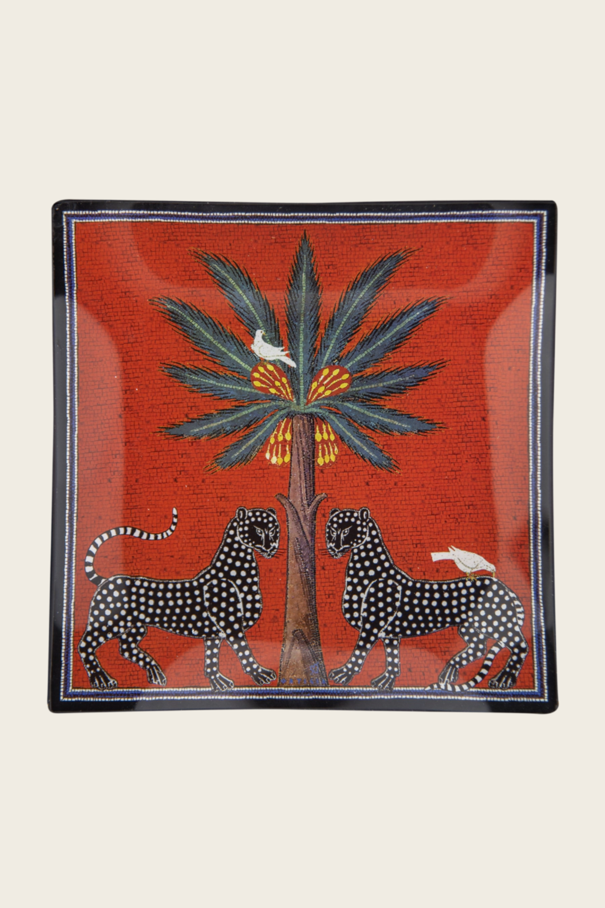 Prato de Vidro Mosaico 18 × 18 cm – Ortigia Sicilia