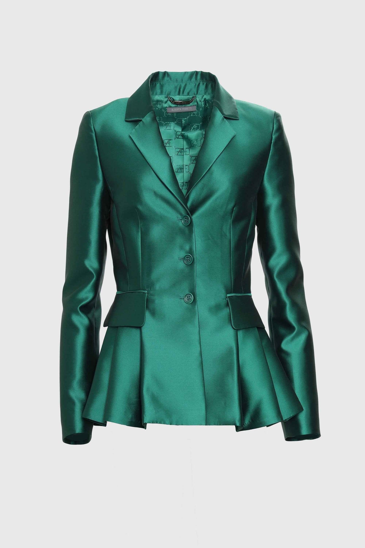 Mikado Jacket With Pleats - Alberta Ferretti