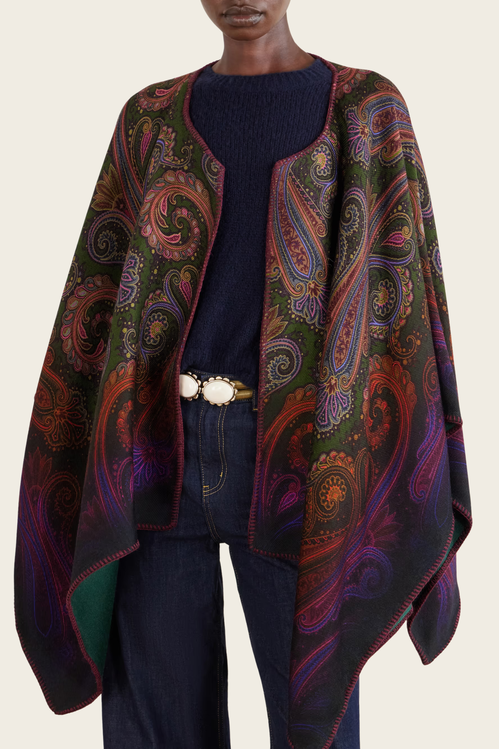 Reversible Paisley Cape - Etro (desc feita) - ESPACE CANNELLE - New Arrivals