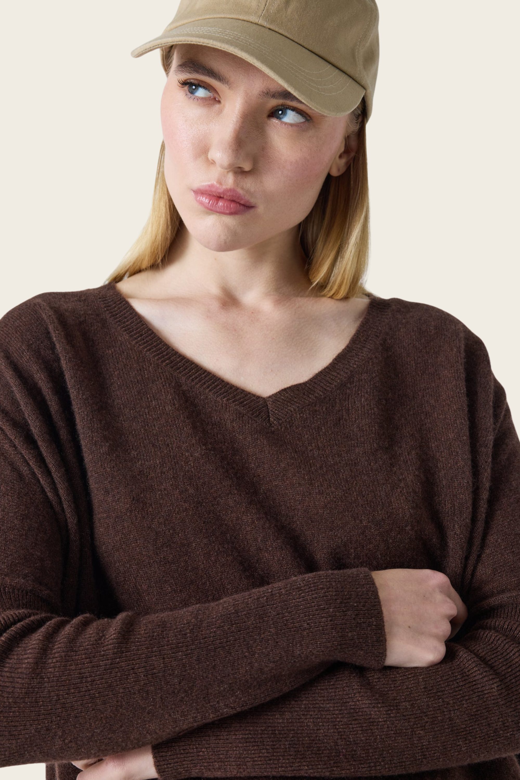 Camille cashmere v-neck poncho jumper - Absolut Cashmere