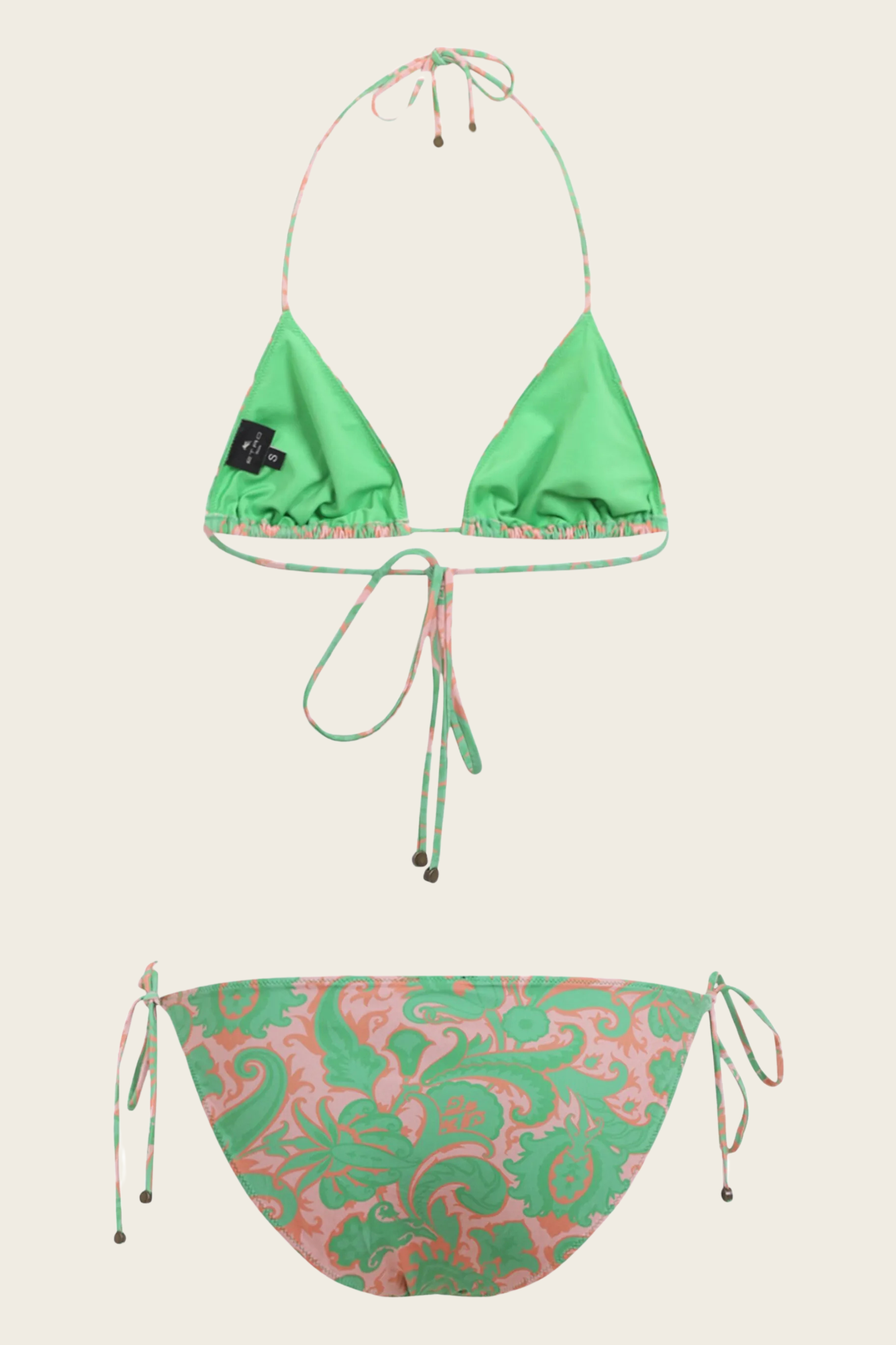 Paisley-Print Triangle Bikini - Etro