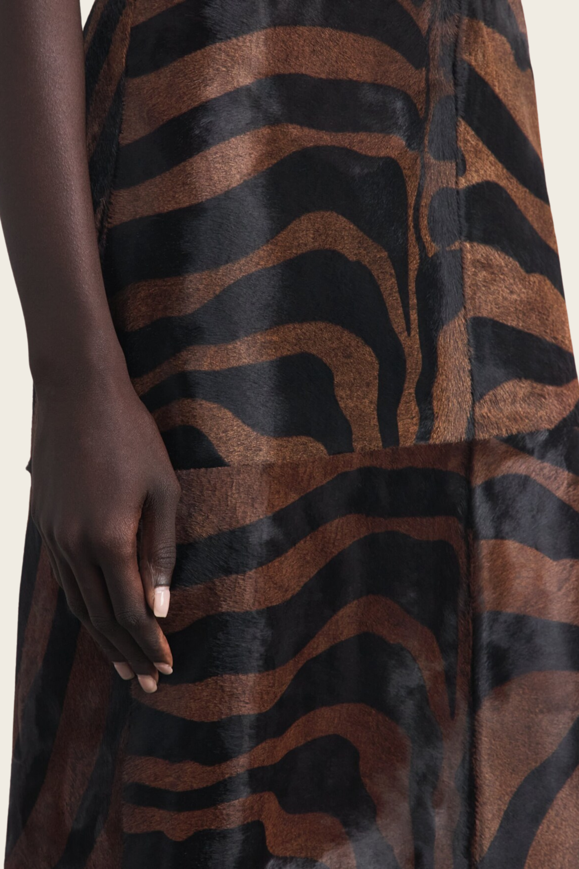Tobiana Calf Hair Midi Skirt - Simkhai