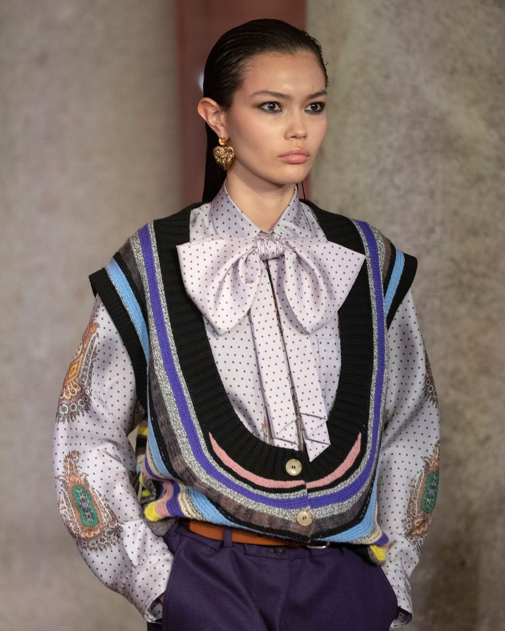 Maxi Silk Bow Tie - Etro