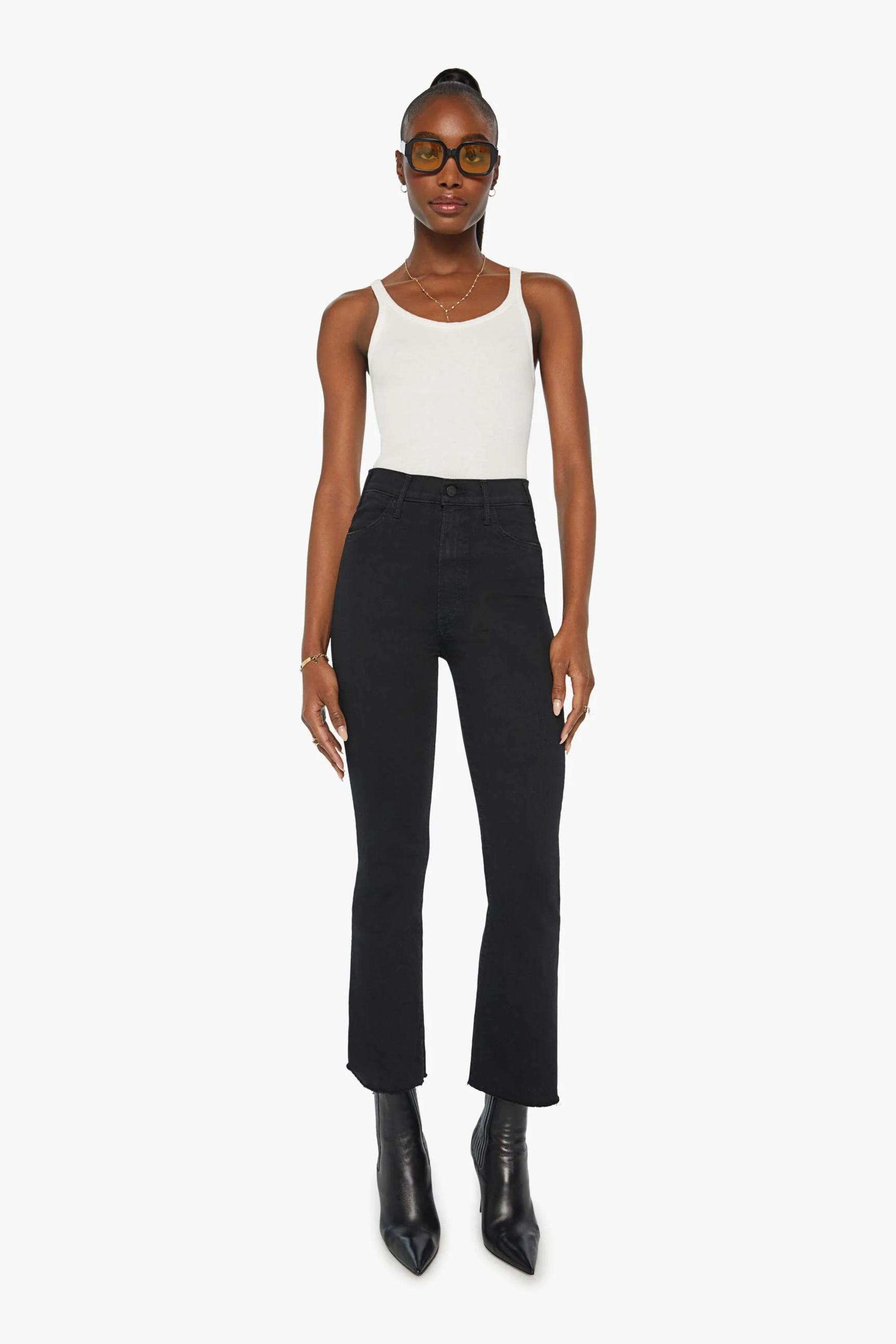 The Hustler Ankle Fray Jeans - Mother - ESPACE CANNELLE