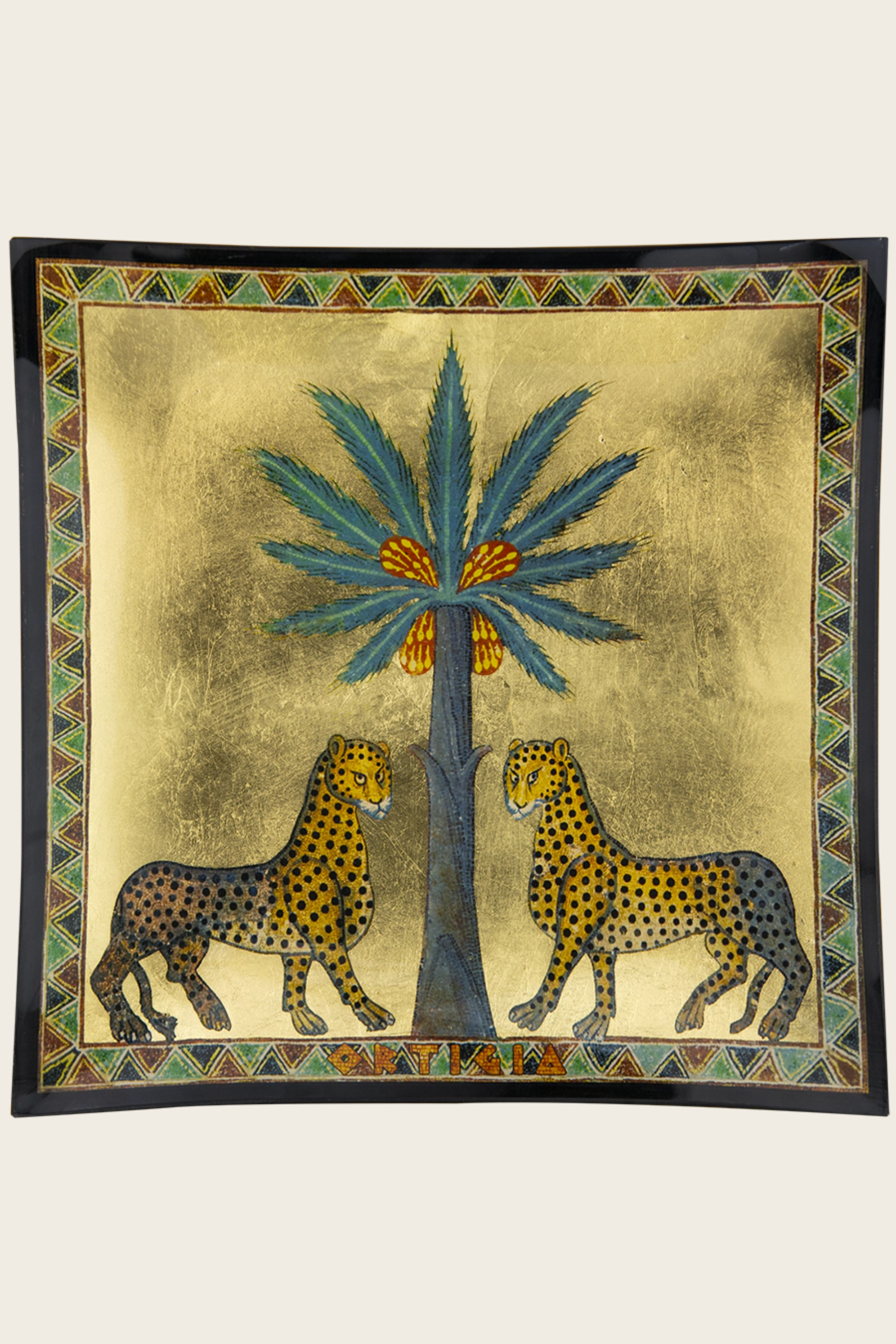 Prato de Vidro Zagara Square 27 × 27 cm – Ortigia Sicilia