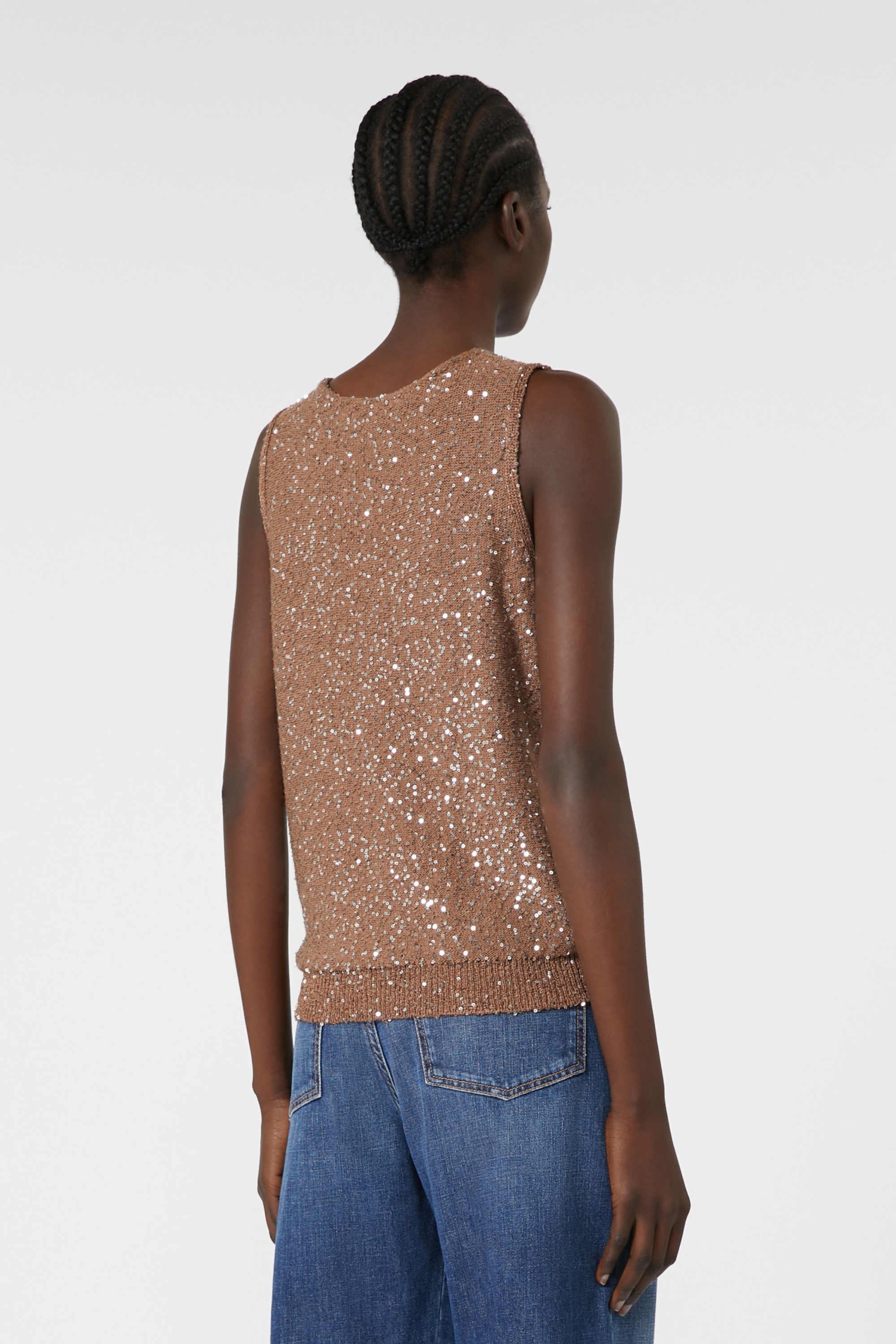 Acaici Sequinned Knitted Top - Max Mara