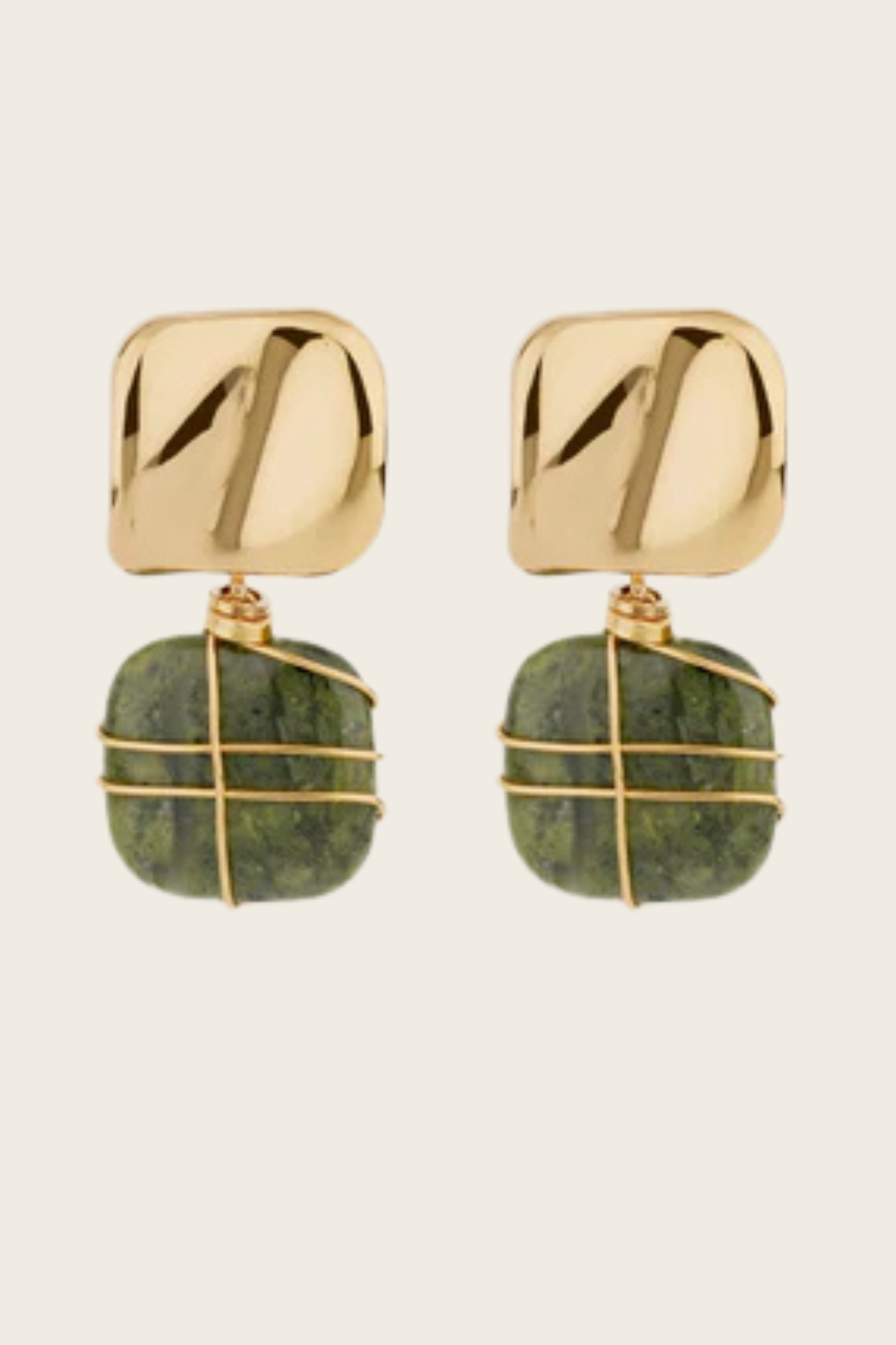 Rainbow Square Small Earrings - Gas Bijoux