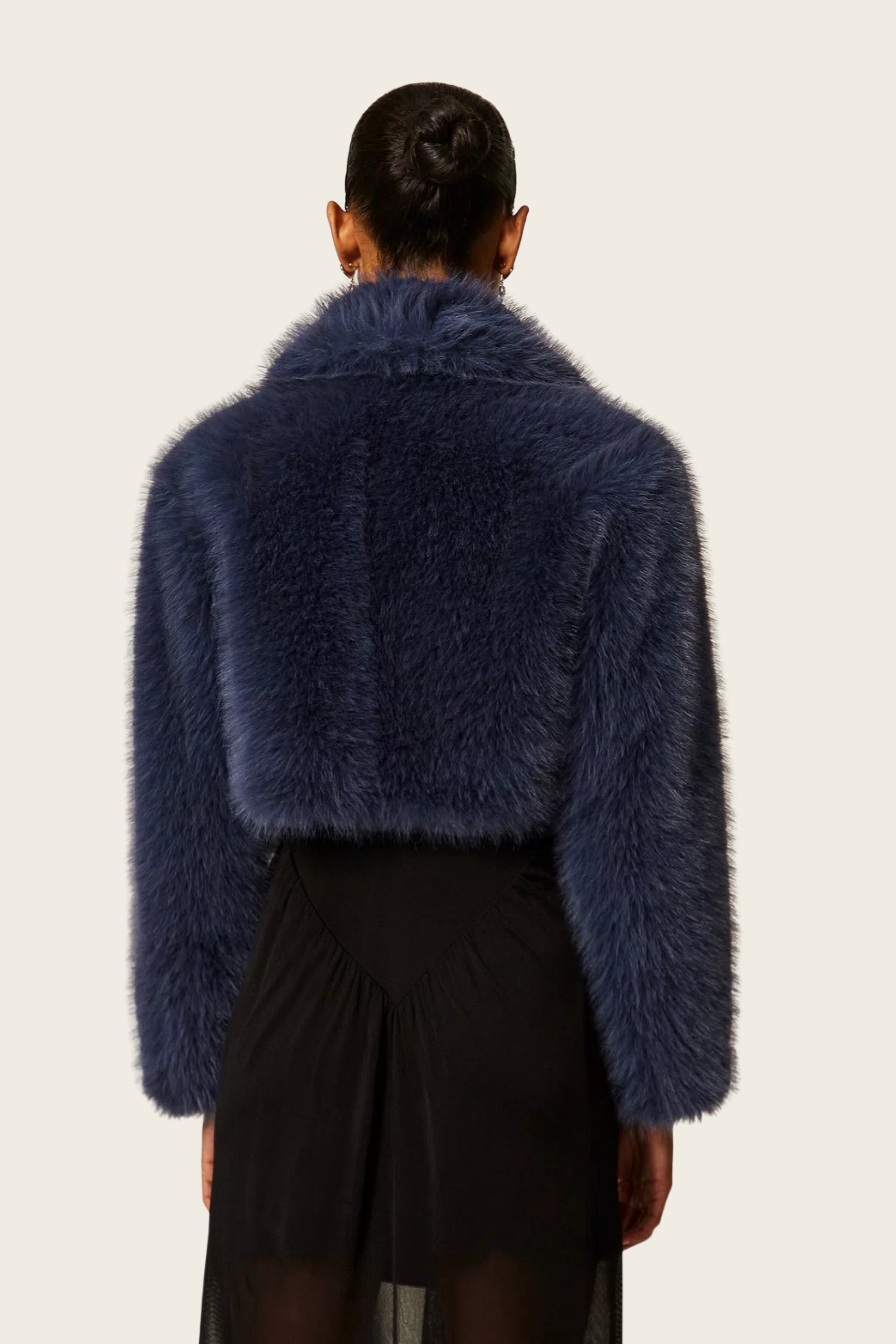 Short Faux Fur Jacket - Twinset