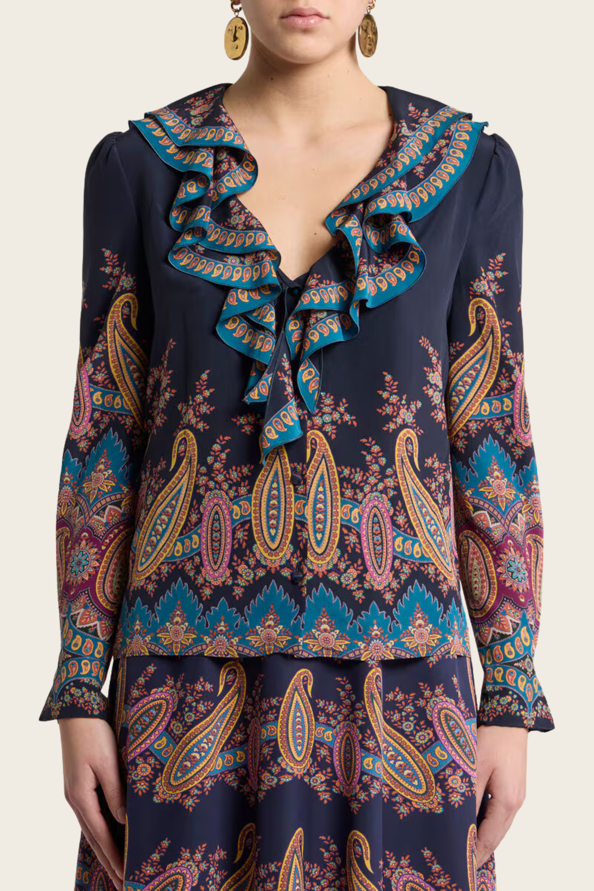 Silk Crepe de Chine Shirt -Etro