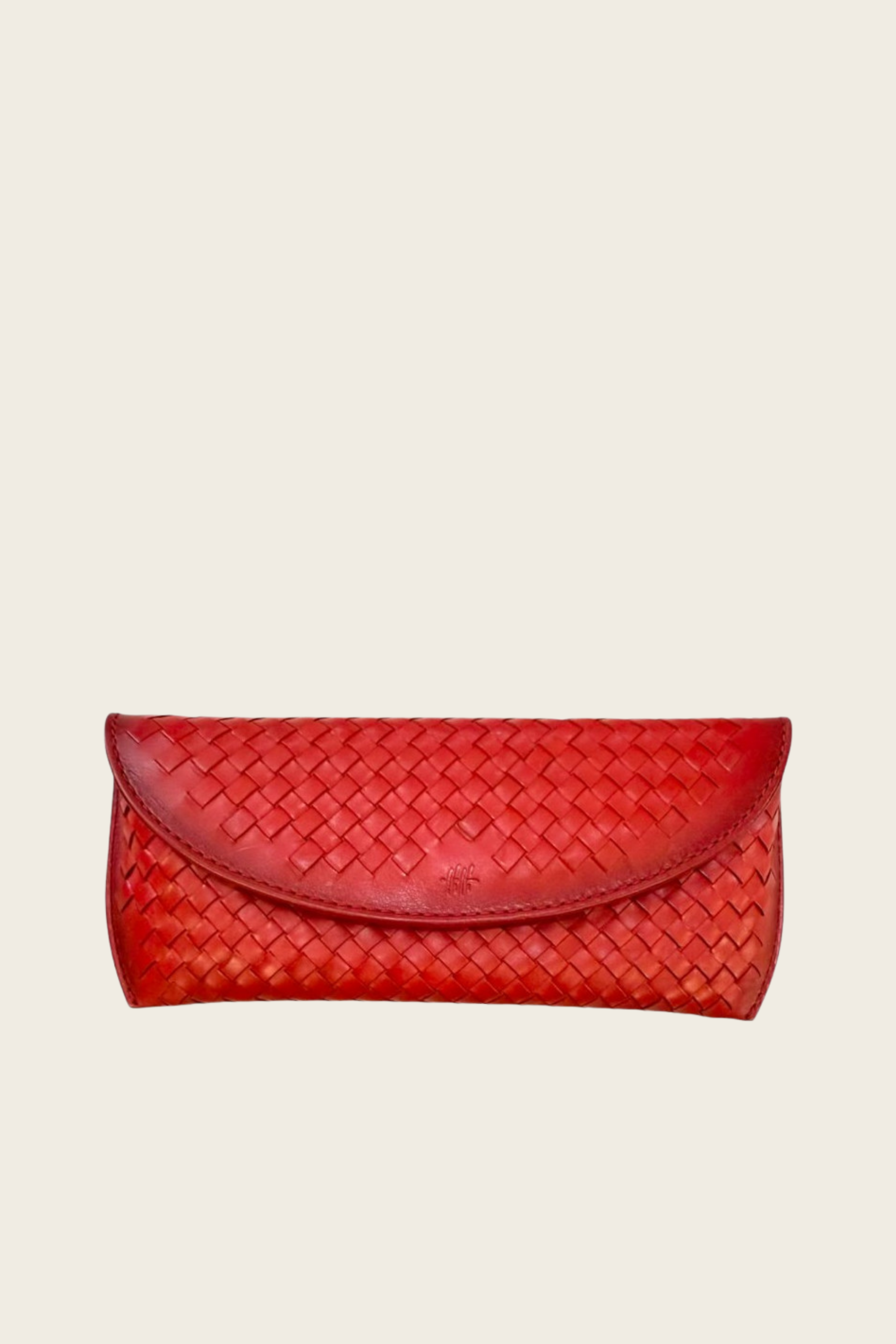 Red Leather Eyeglass Case - Dragon Diffusion