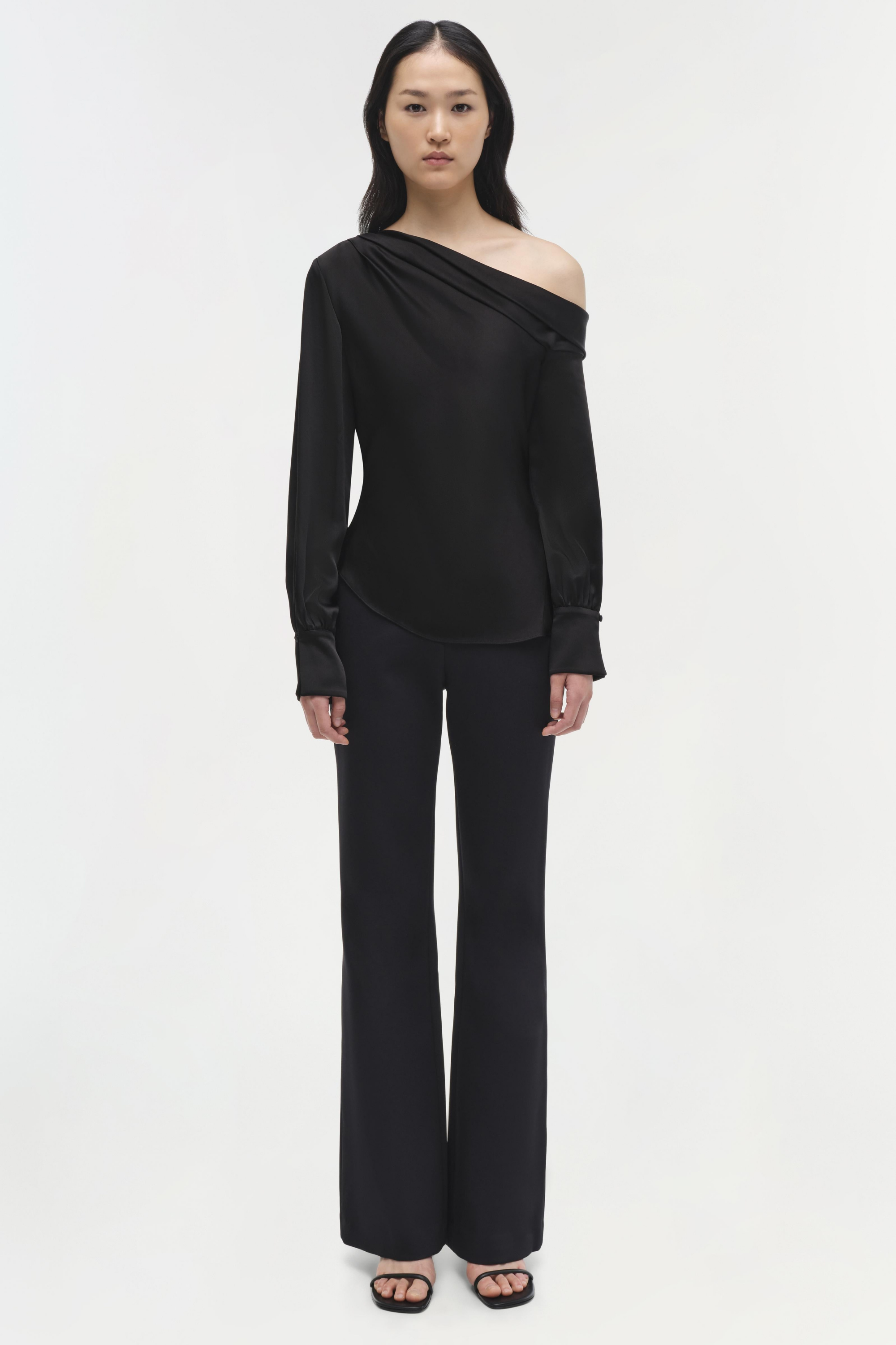 Alice Top Black Long Sleeve Top - Simkhai