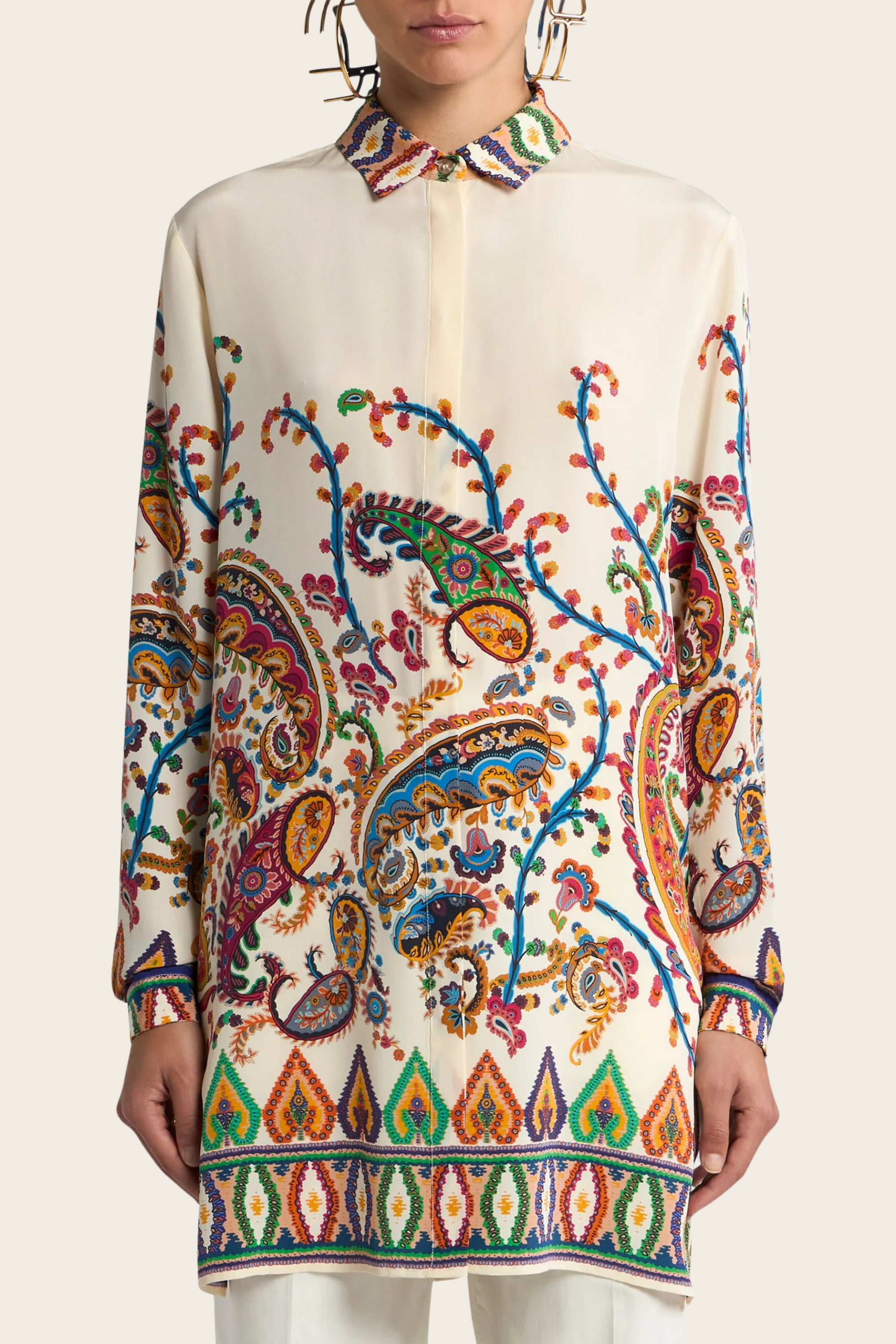 Long Floral Paisley Shirt - Etro