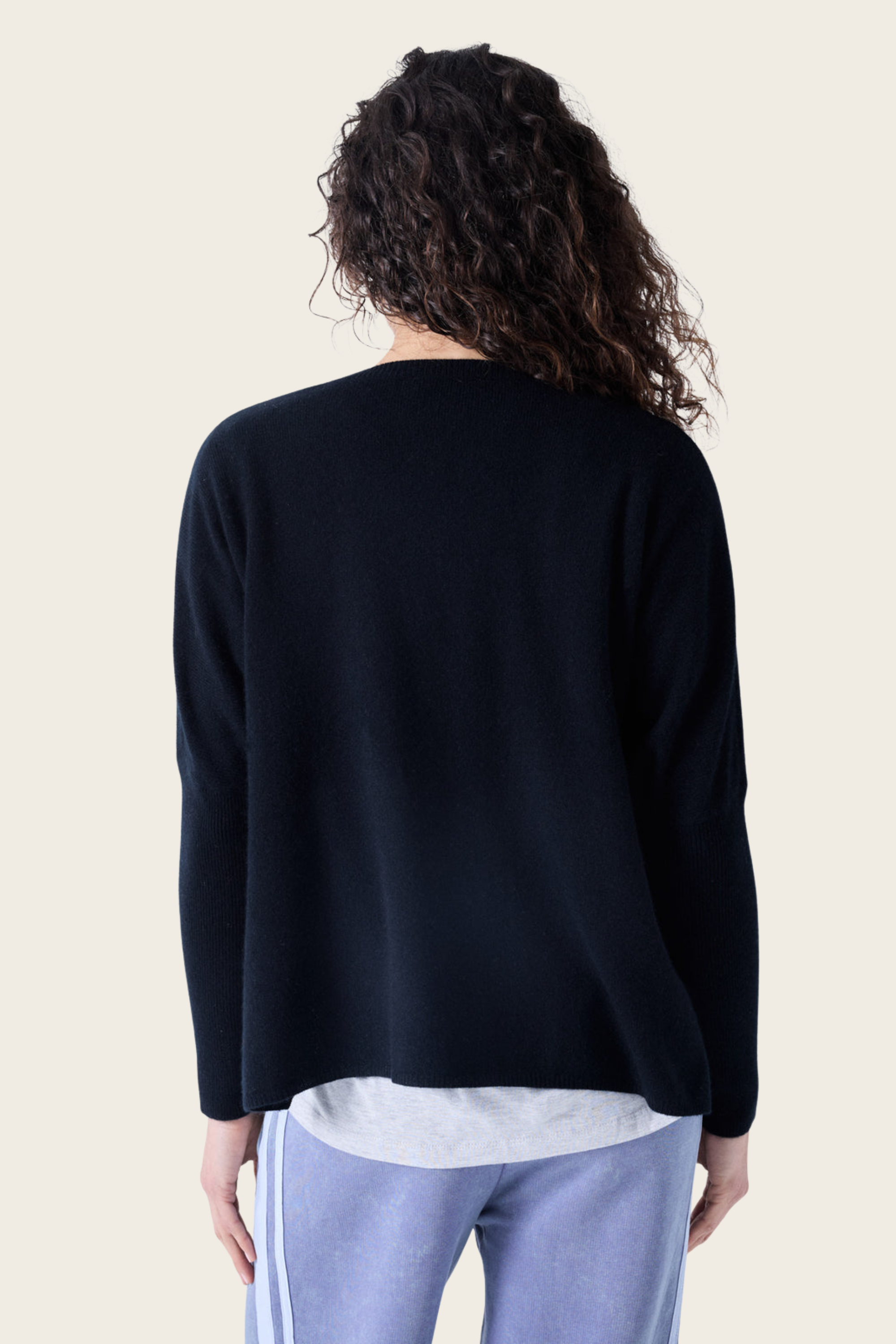 Camille cashmere v-neck poncho jumper - Absolut Cashmere