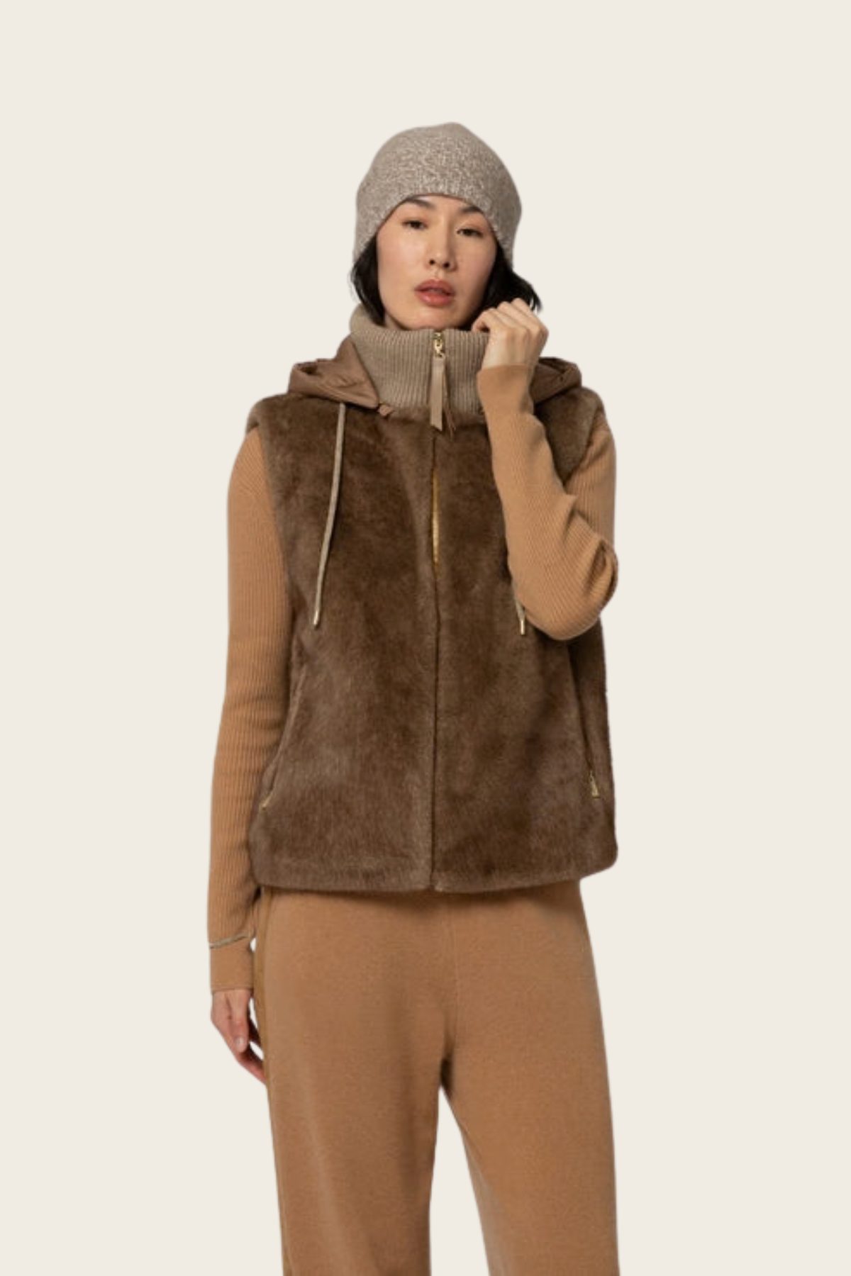 Faux-Fur Puffer Vest - Max&Moi