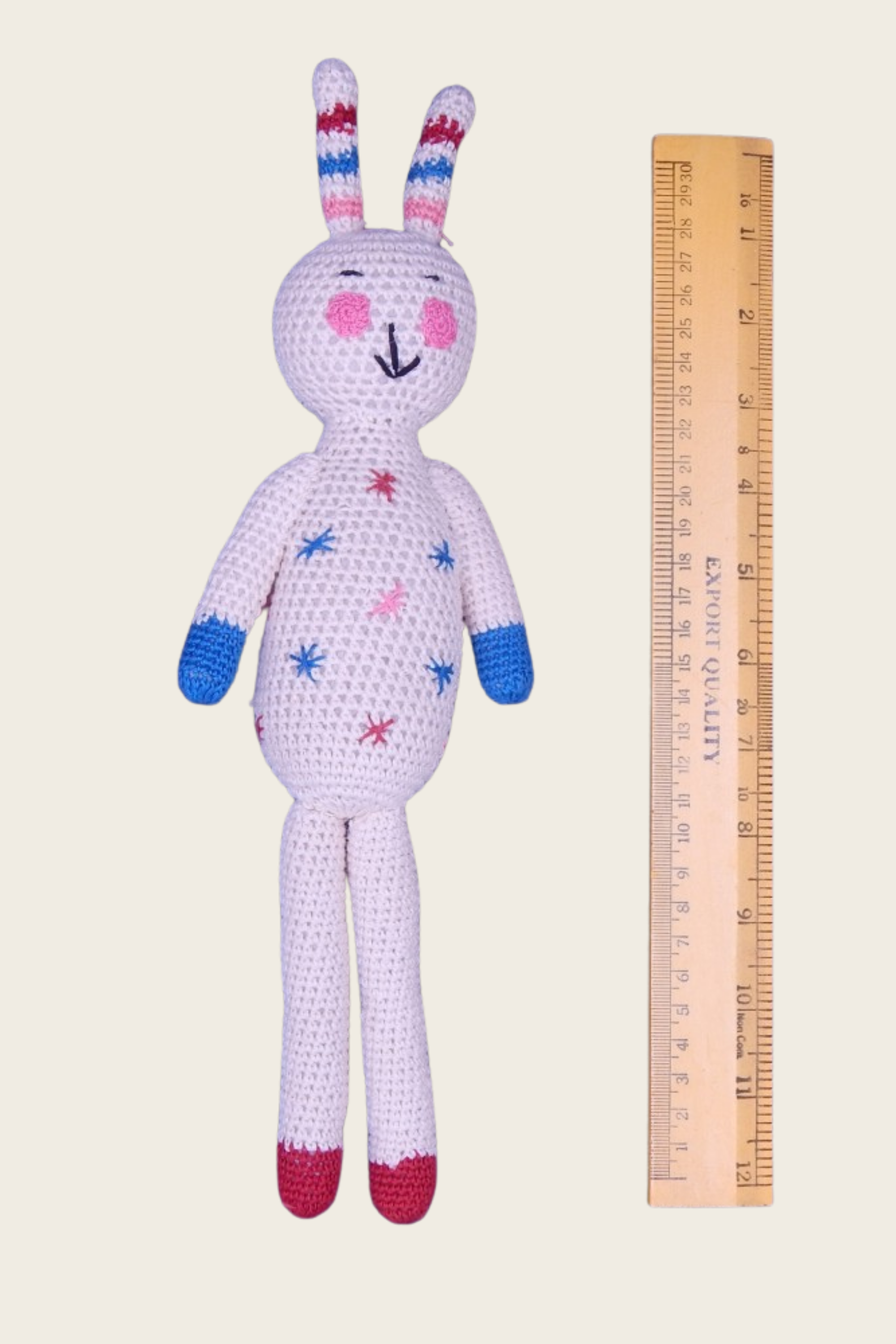 Crochet Cotton Bunny Soft Toy - Dragon Diffusion