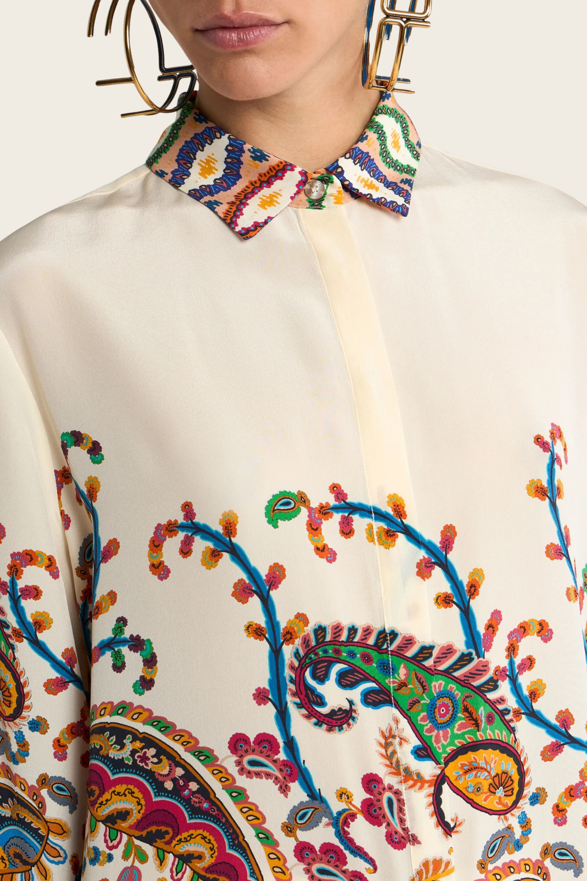 Long Floral Paisley Shirt - Etro