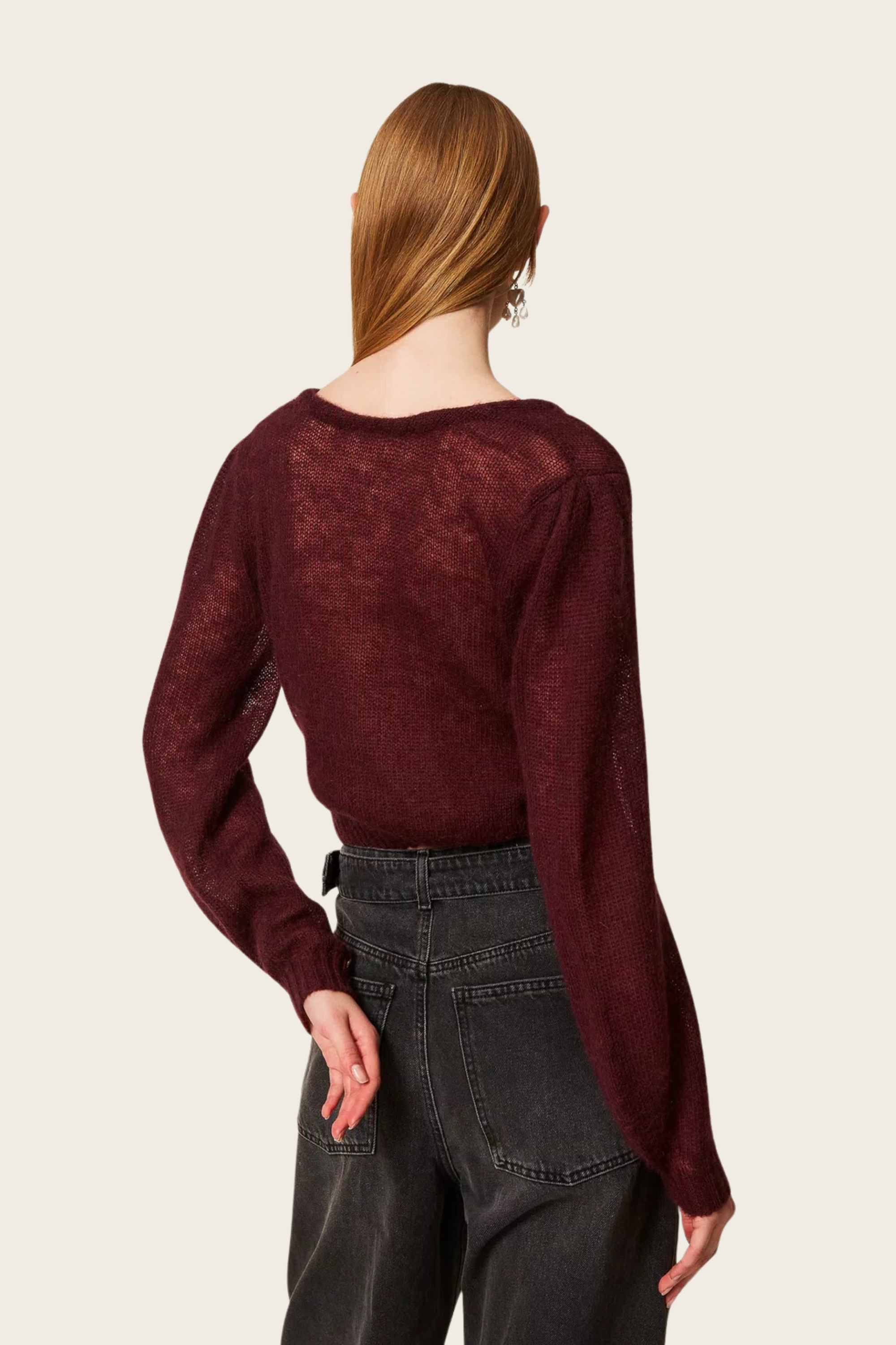 Mohair blend knit shrug - Twinset