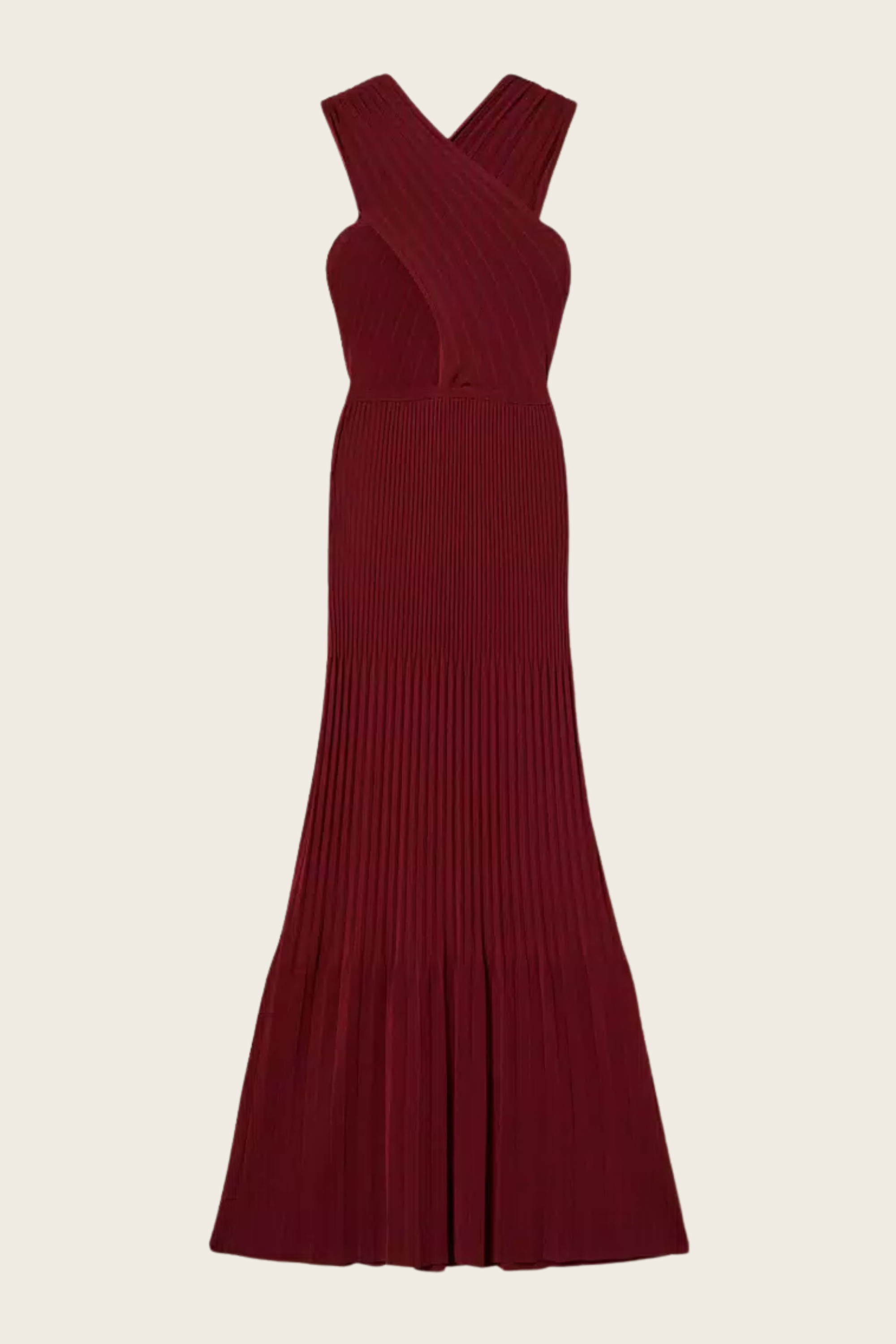 Long crossover knit dress - Twinset
