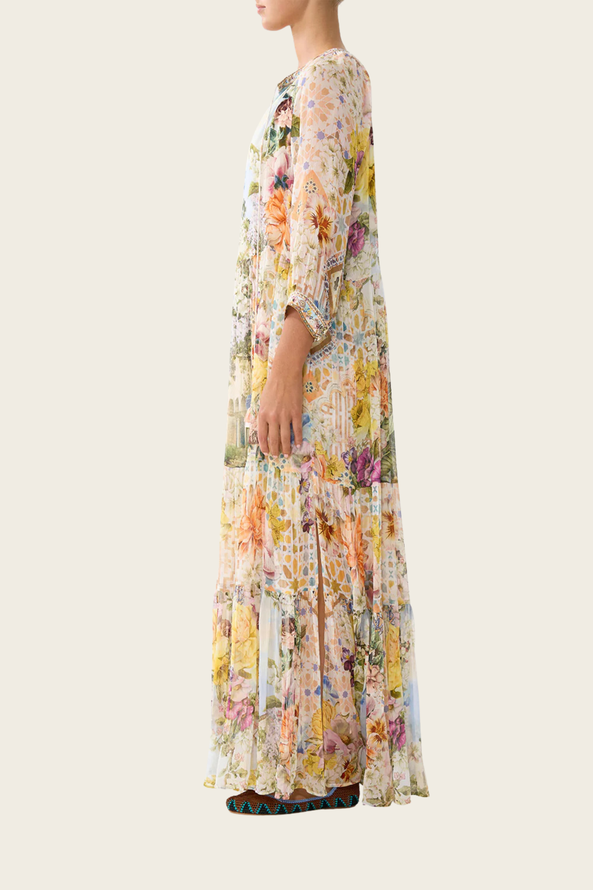 Long Gathered Panel Dress - The Architects of Alcazar - Camilla