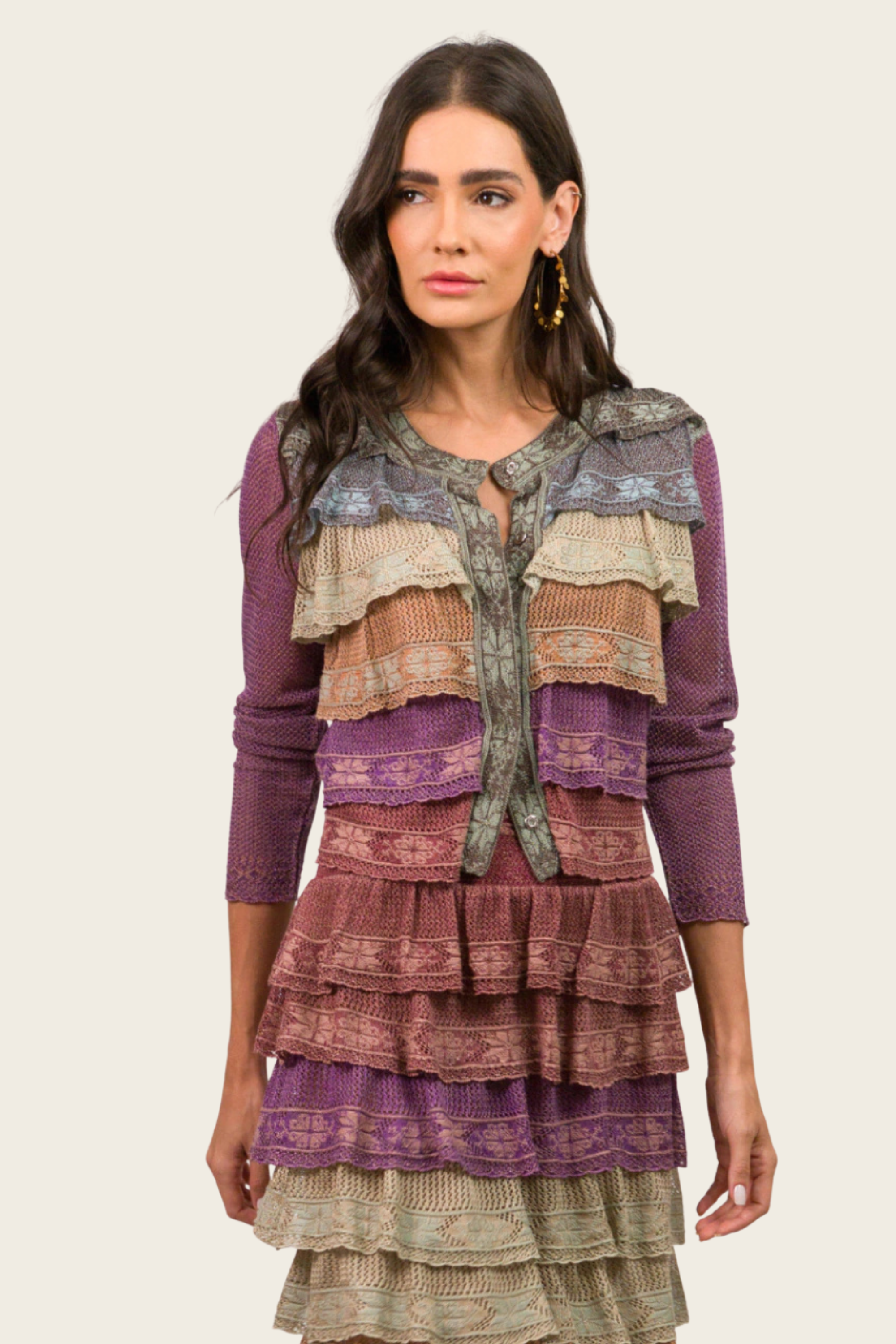 Conjunto de casaco Sanla e saia Elizabeth - Cecilia Prado