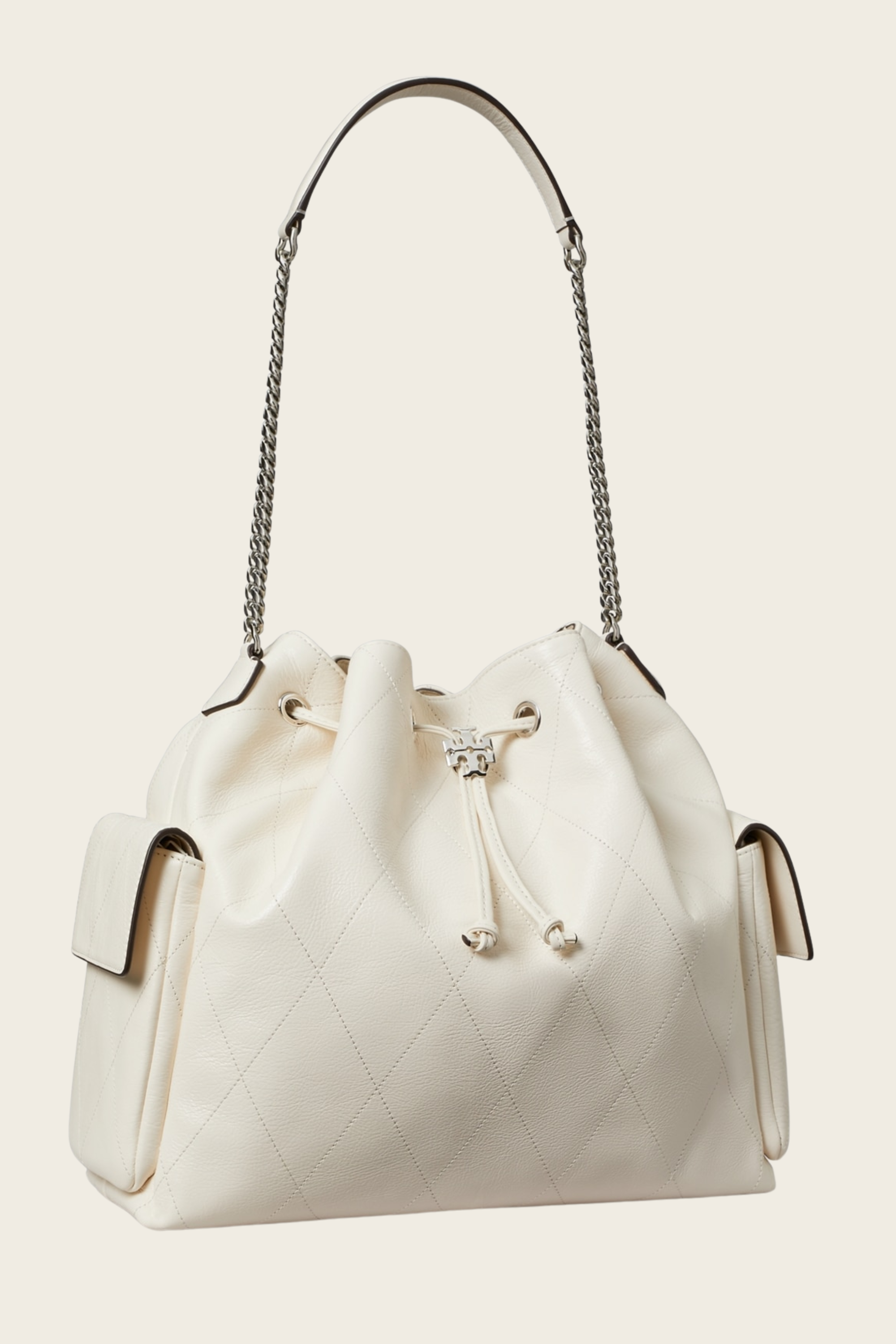 Mala de Ombro Grande Acolchoada Charlie - Tory Burch (descrição feita)