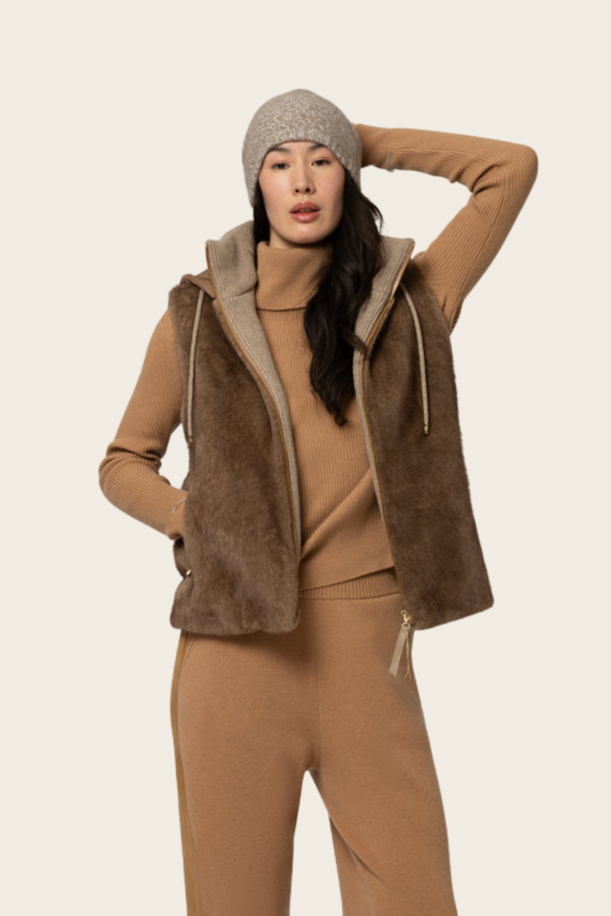 Faux-Fur Puffer Vest - Max&Moi