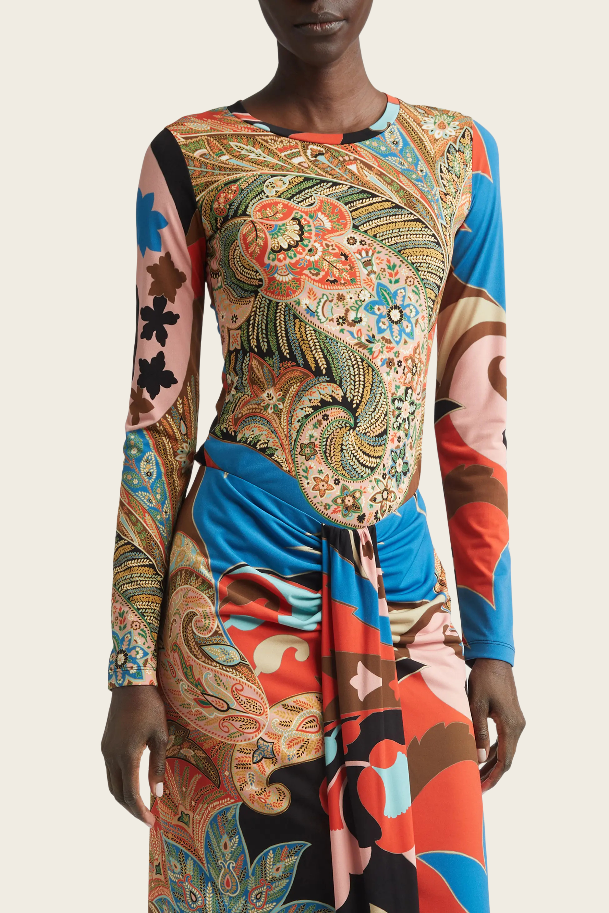 Paisley Long Sleeve Jersey Top - Etro - ESPACE CANNELLE - New Arrivals - SS26