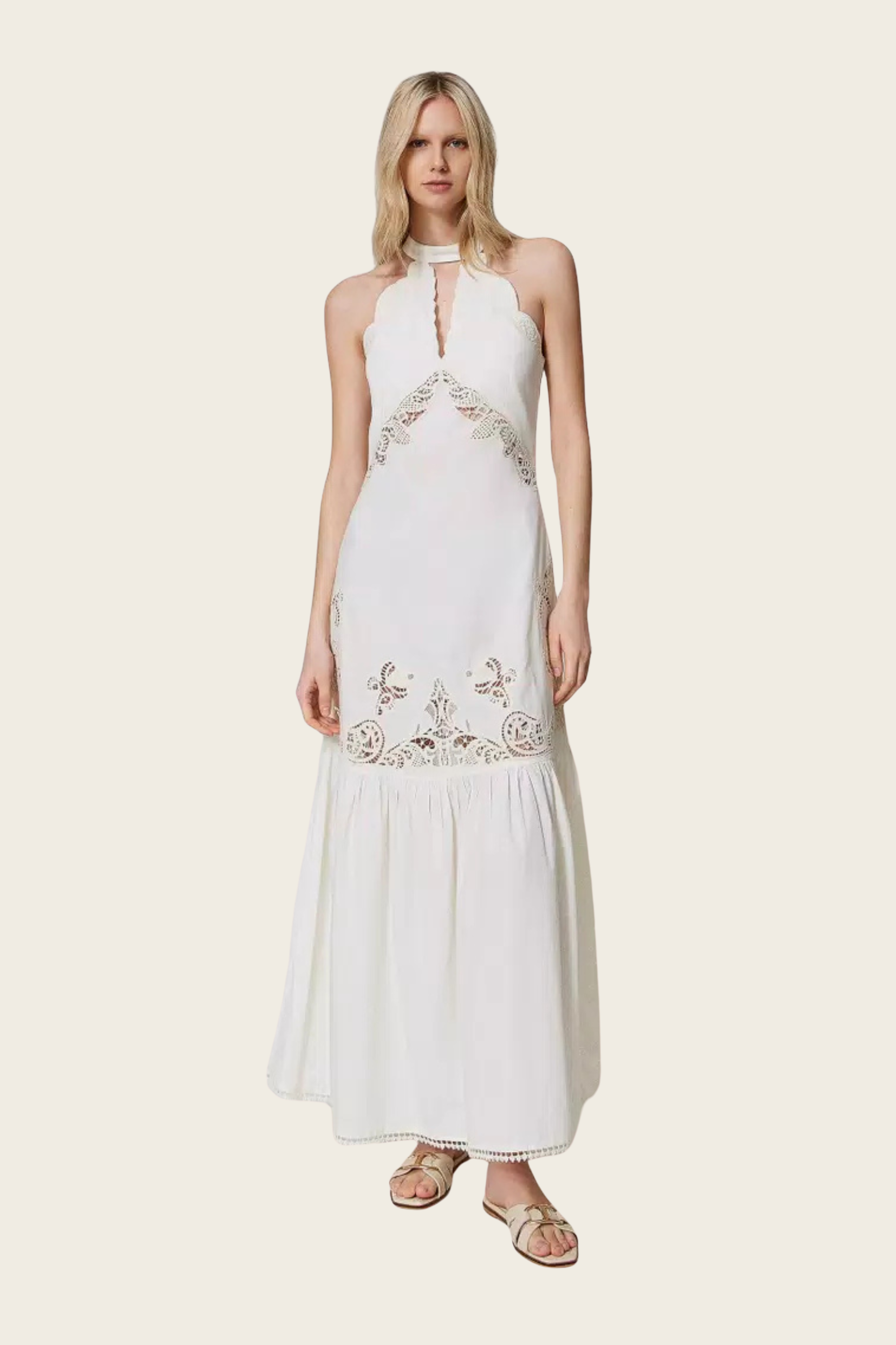Long Embroidery Dress - Twinset