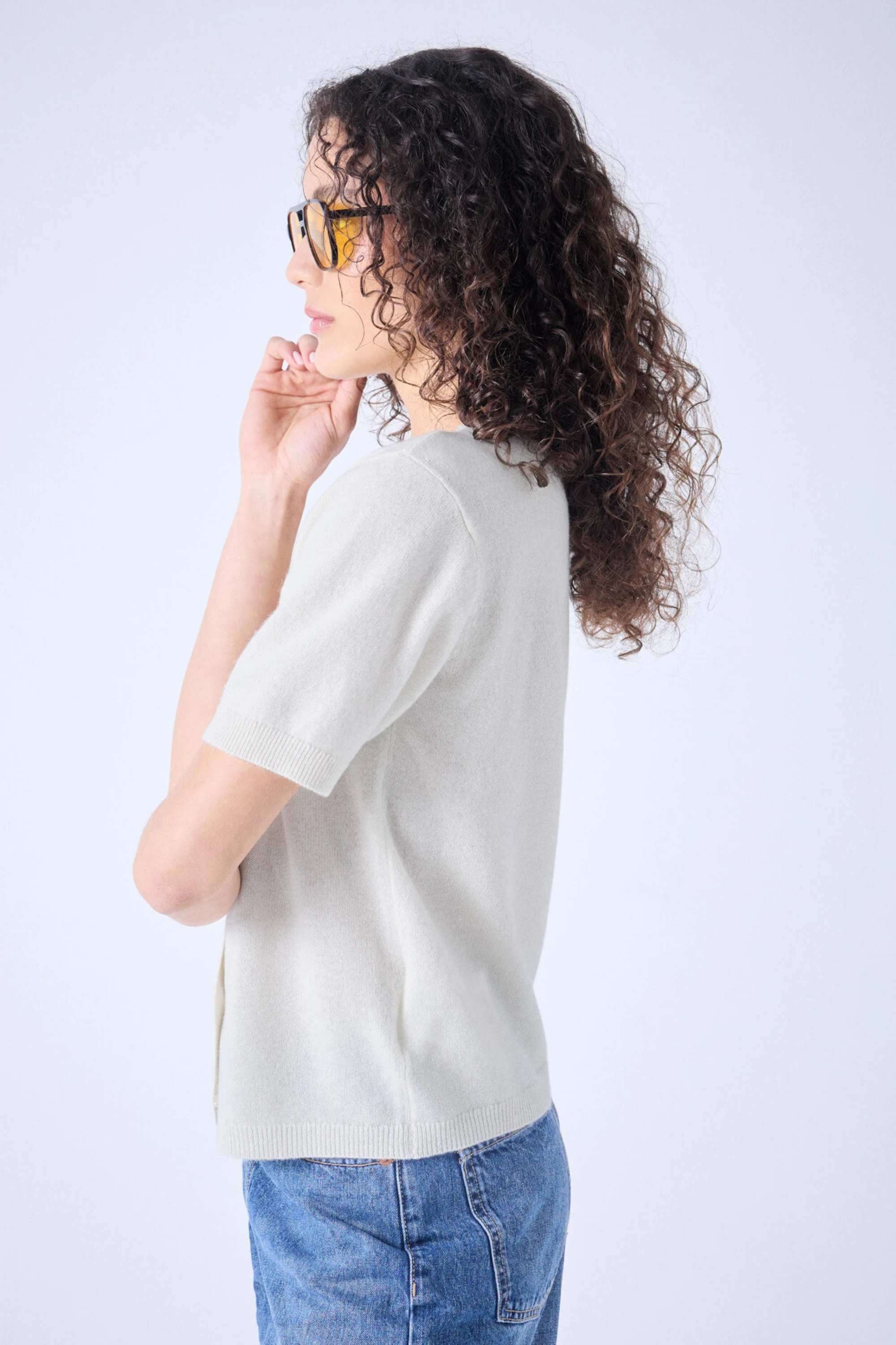 Flavia Round Neck Sweater - Absolut Cashmere