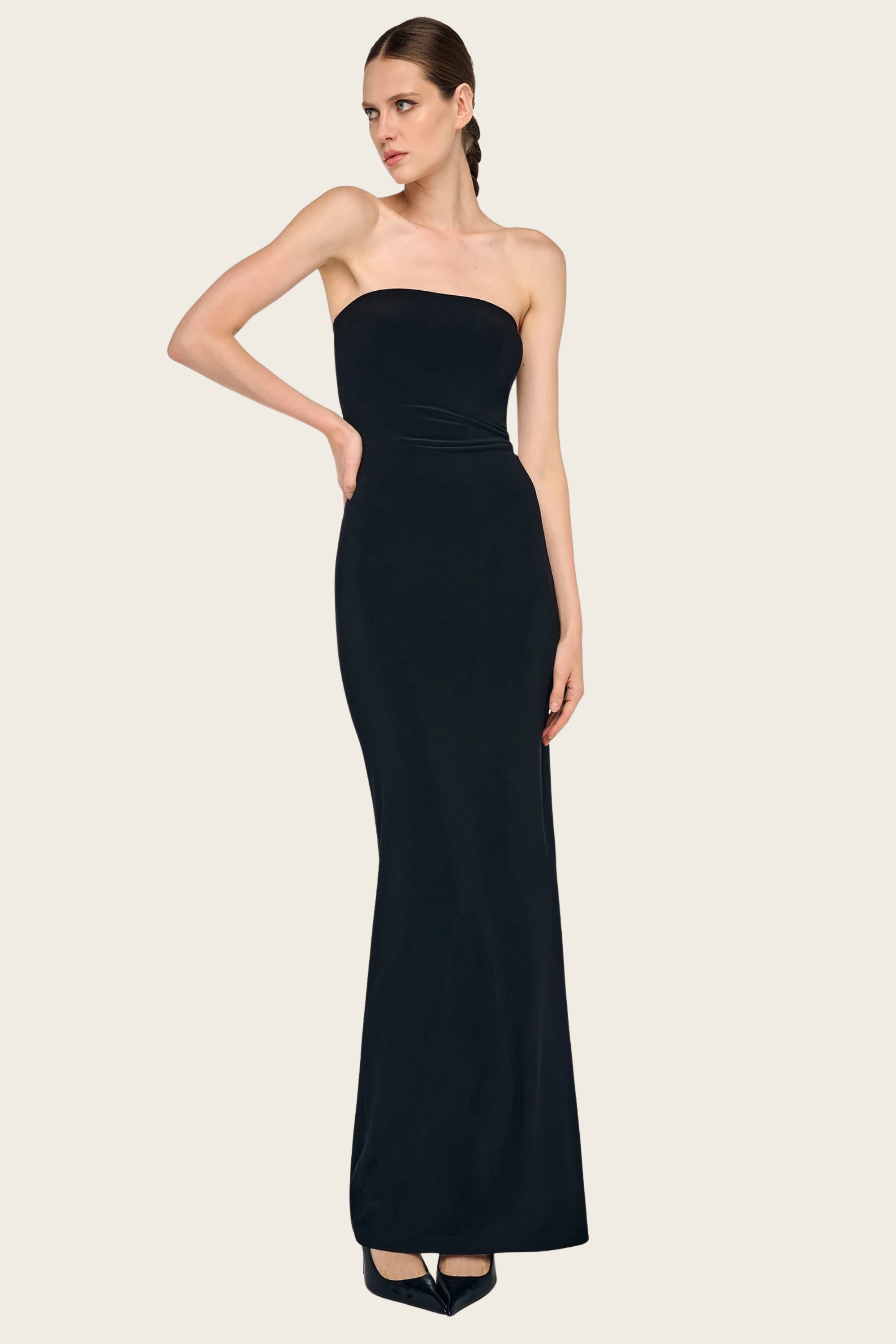 Vestido comprido sem alças - Norma Kamali