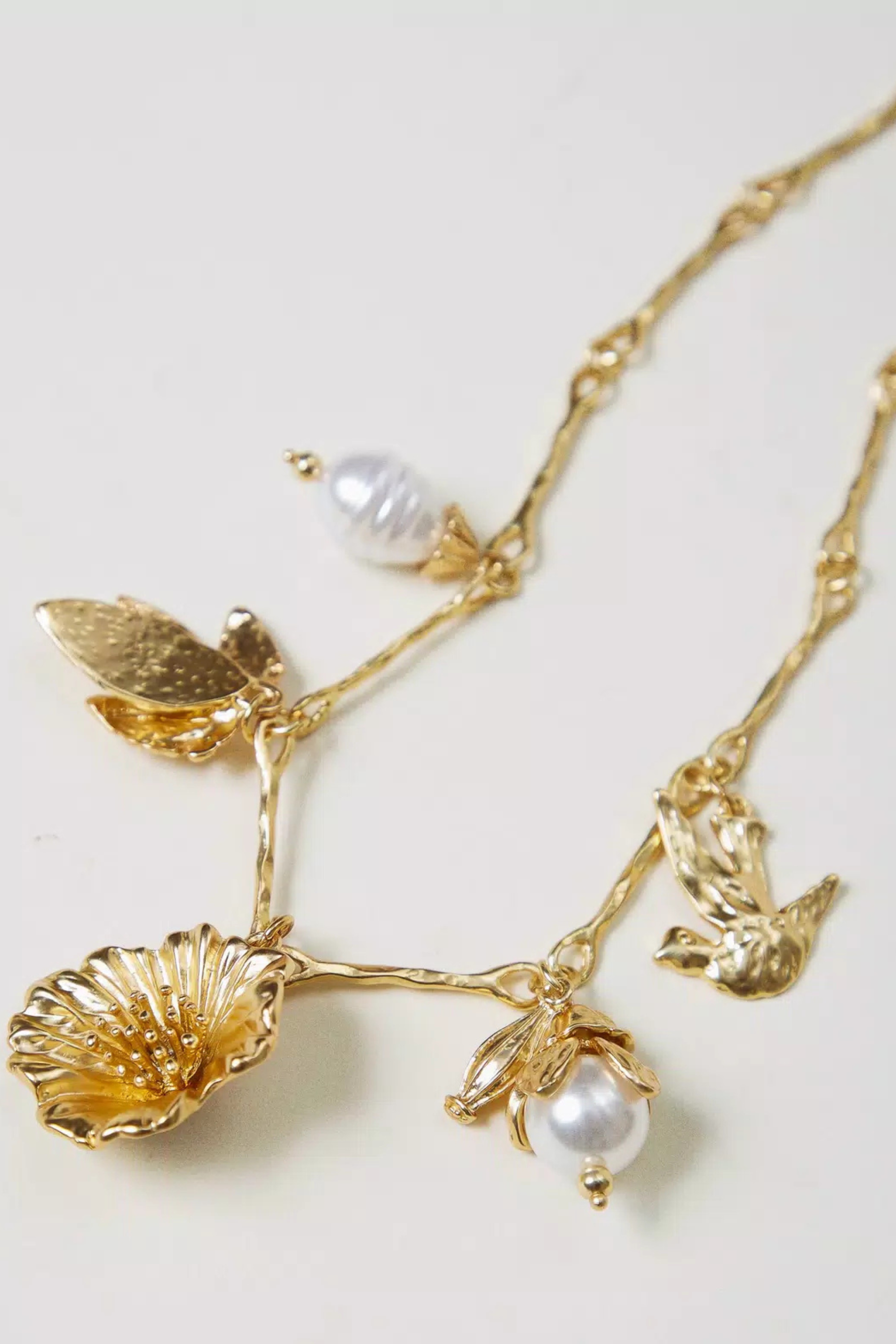 Chain necklace with pearls and pendants - Twinset