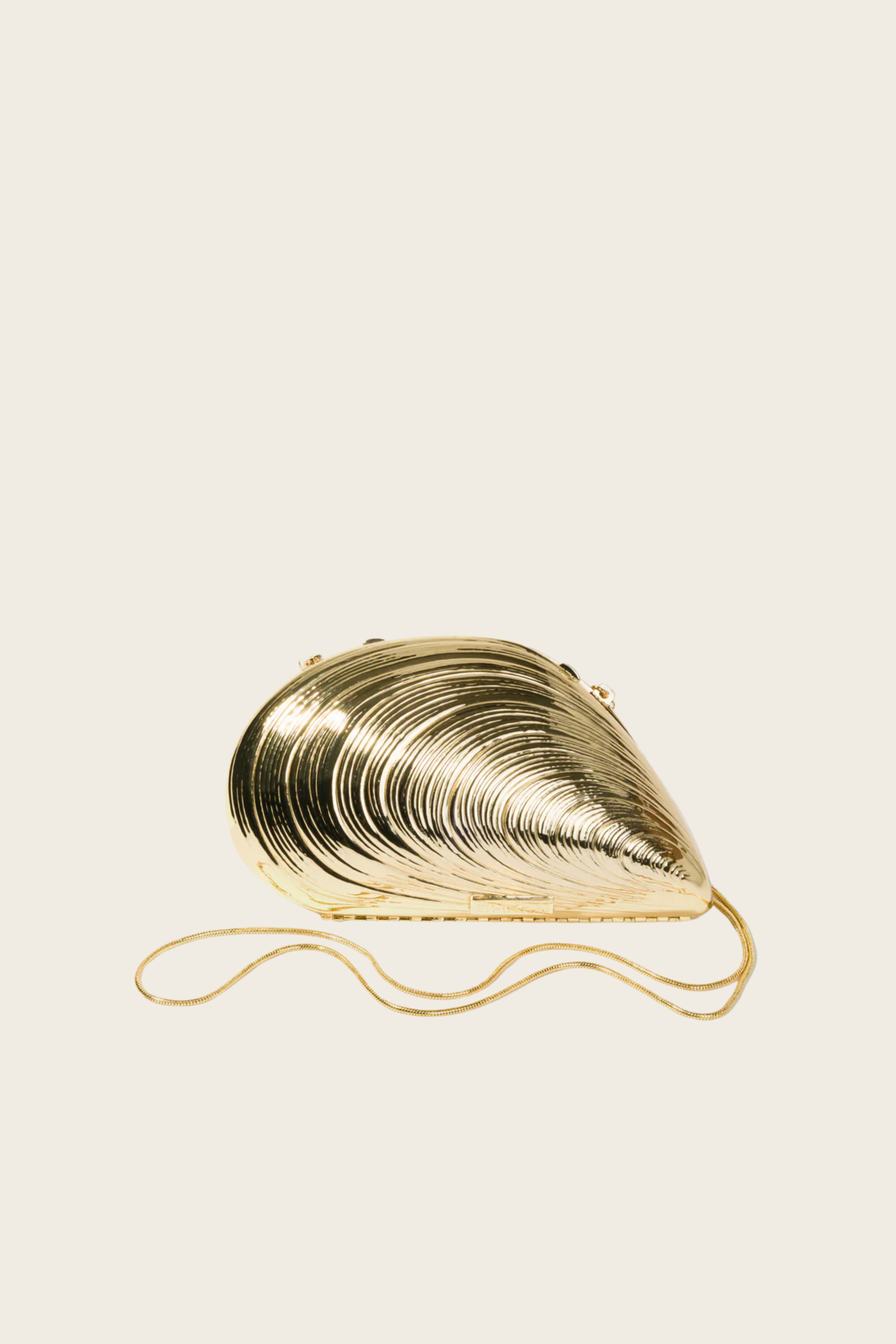 Bridget Metal Oyster Clutch - Simkhai