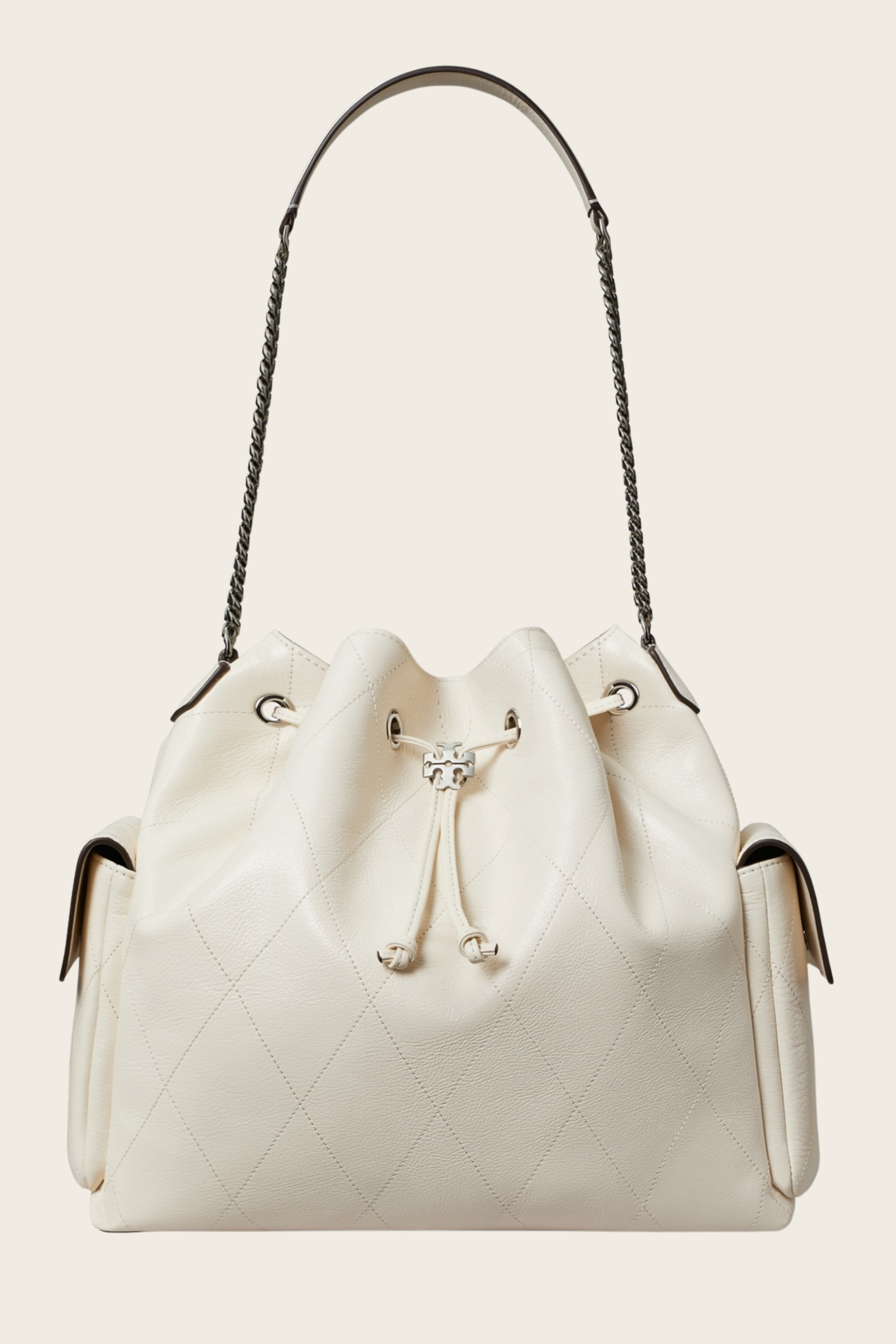 Mala de Ombro Grande Acolchoada Charlie - Tory Burch (descrição feita)