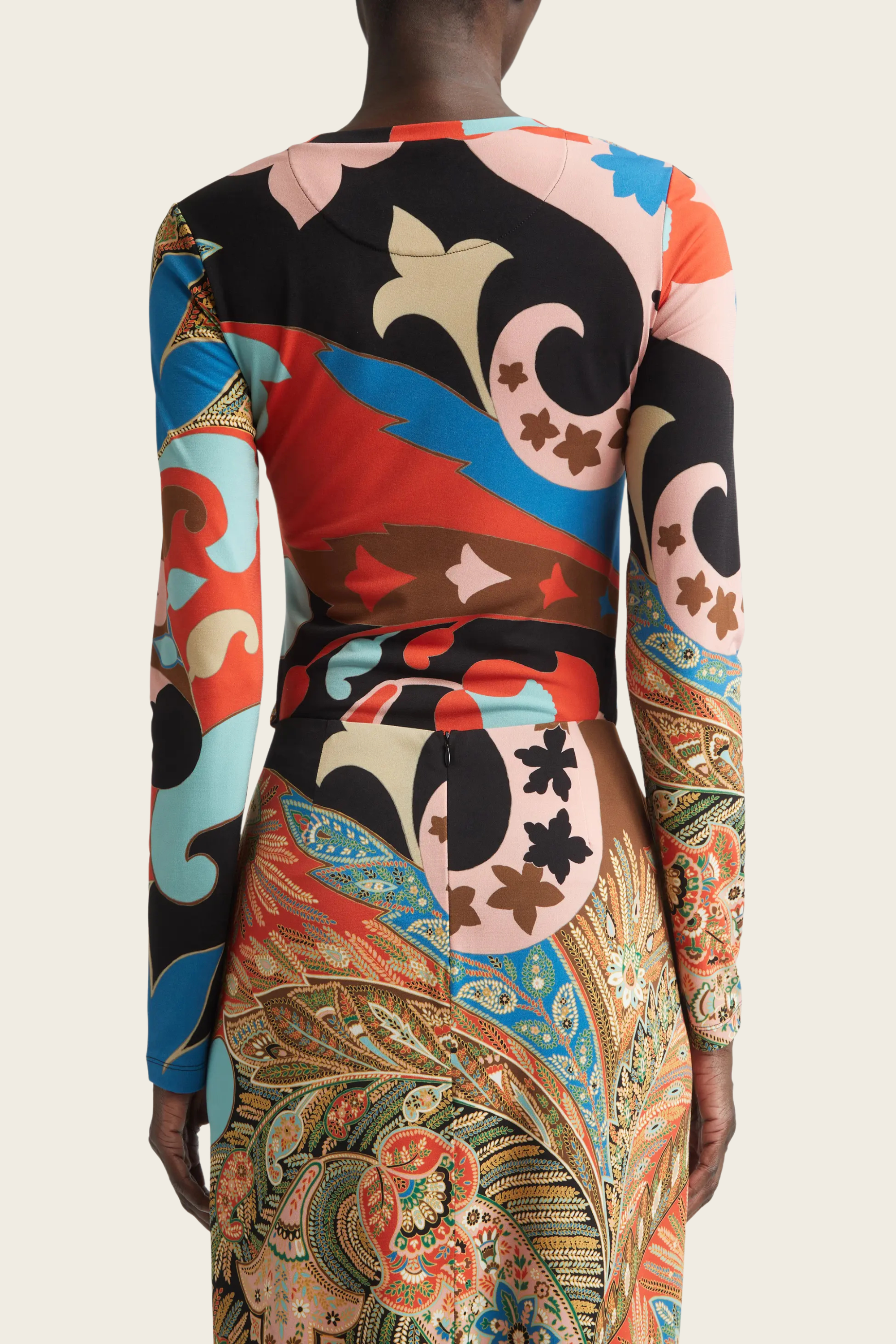 Paisley Long Sleeve Jersey Top - Etro - ESPACE CANNELLE - New Arrivals - SS26
