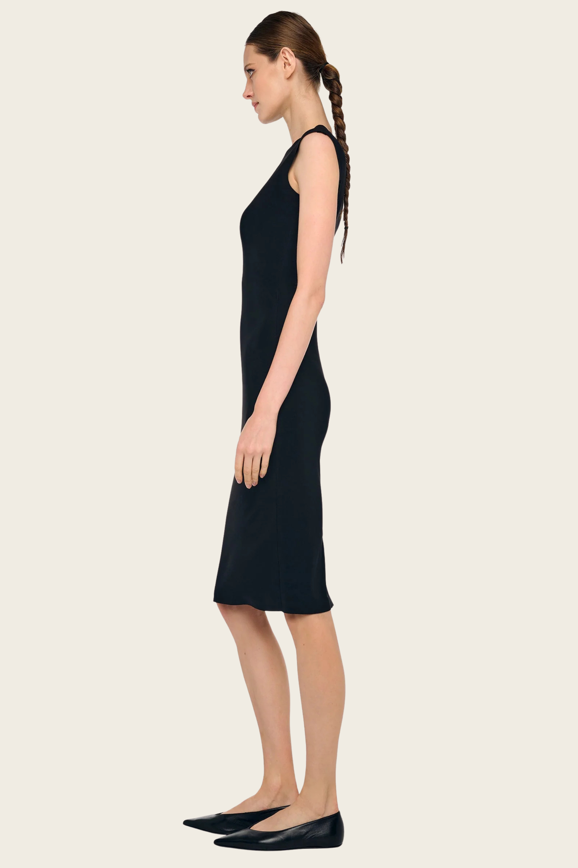 Vestido sem mangas até ao joelho - Norma Kamali