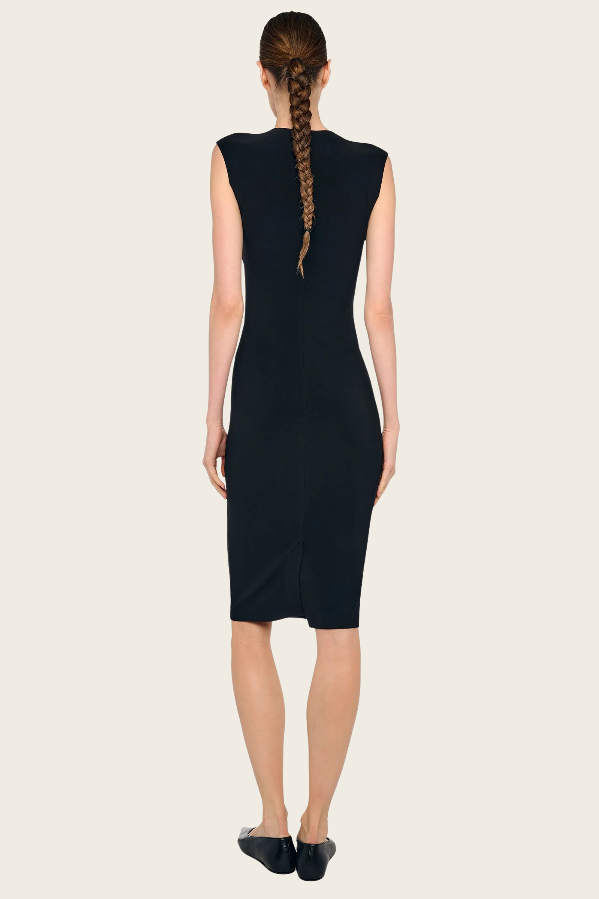 Vestido sem mangas até ao joelho - Norma Kamali