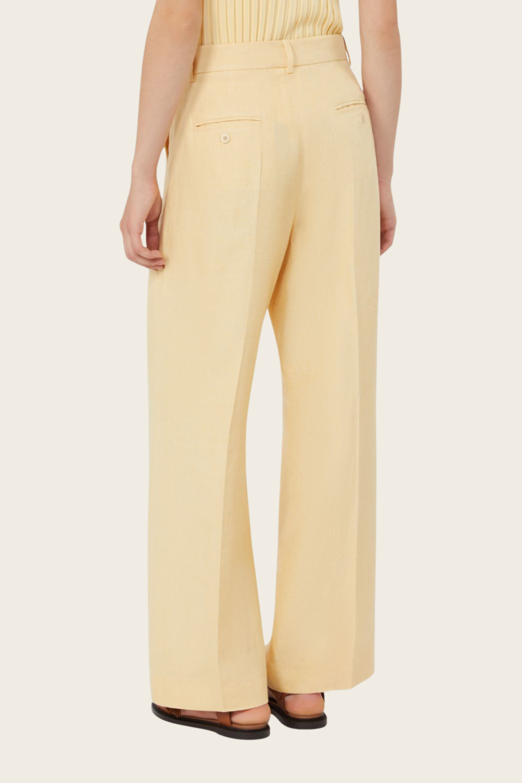 Malizia Linen Canvas Trousers - MaxMara