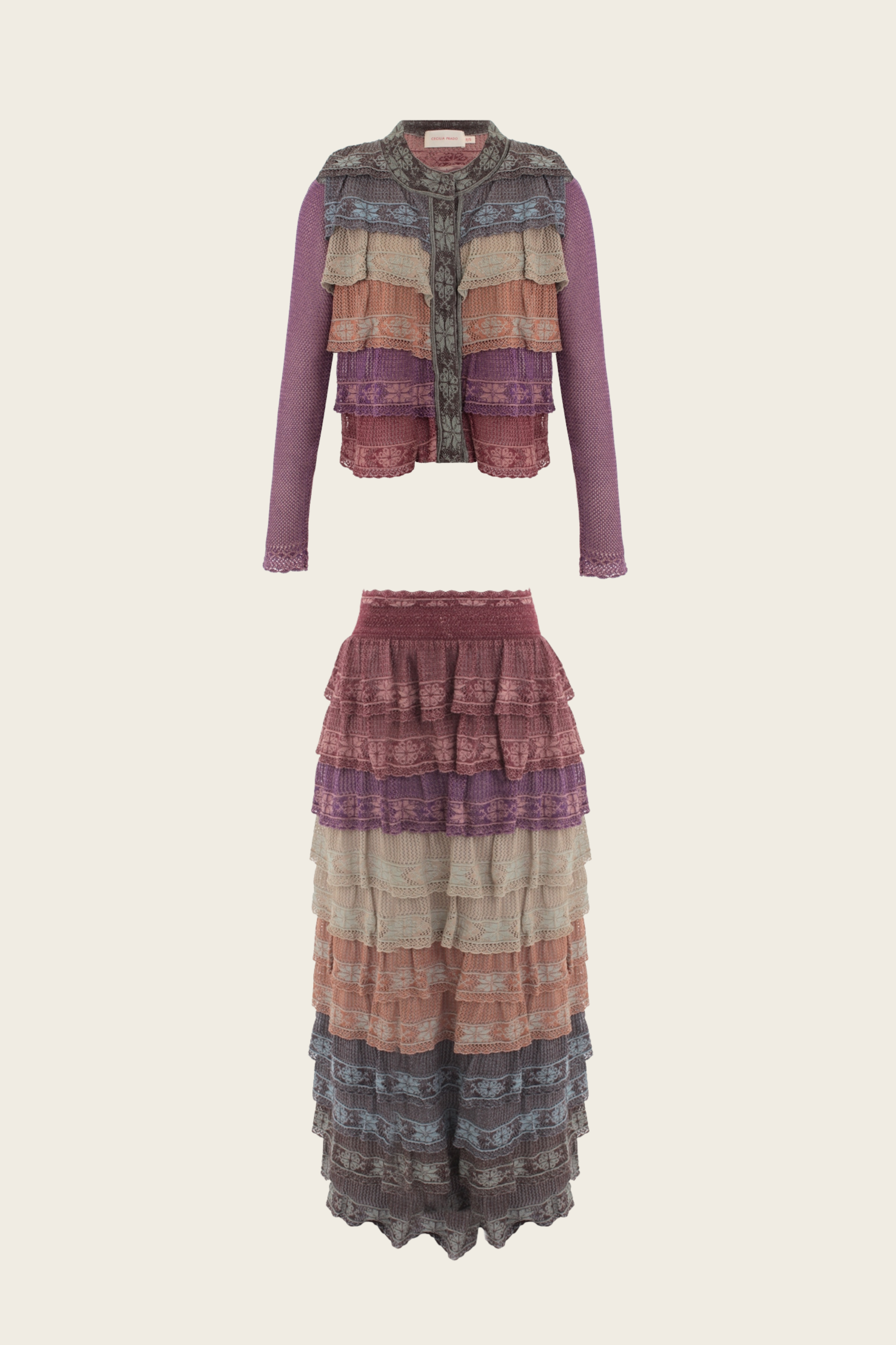 Conjunto de casaco Sanla e saia Elizabeth - Cecilia Prado