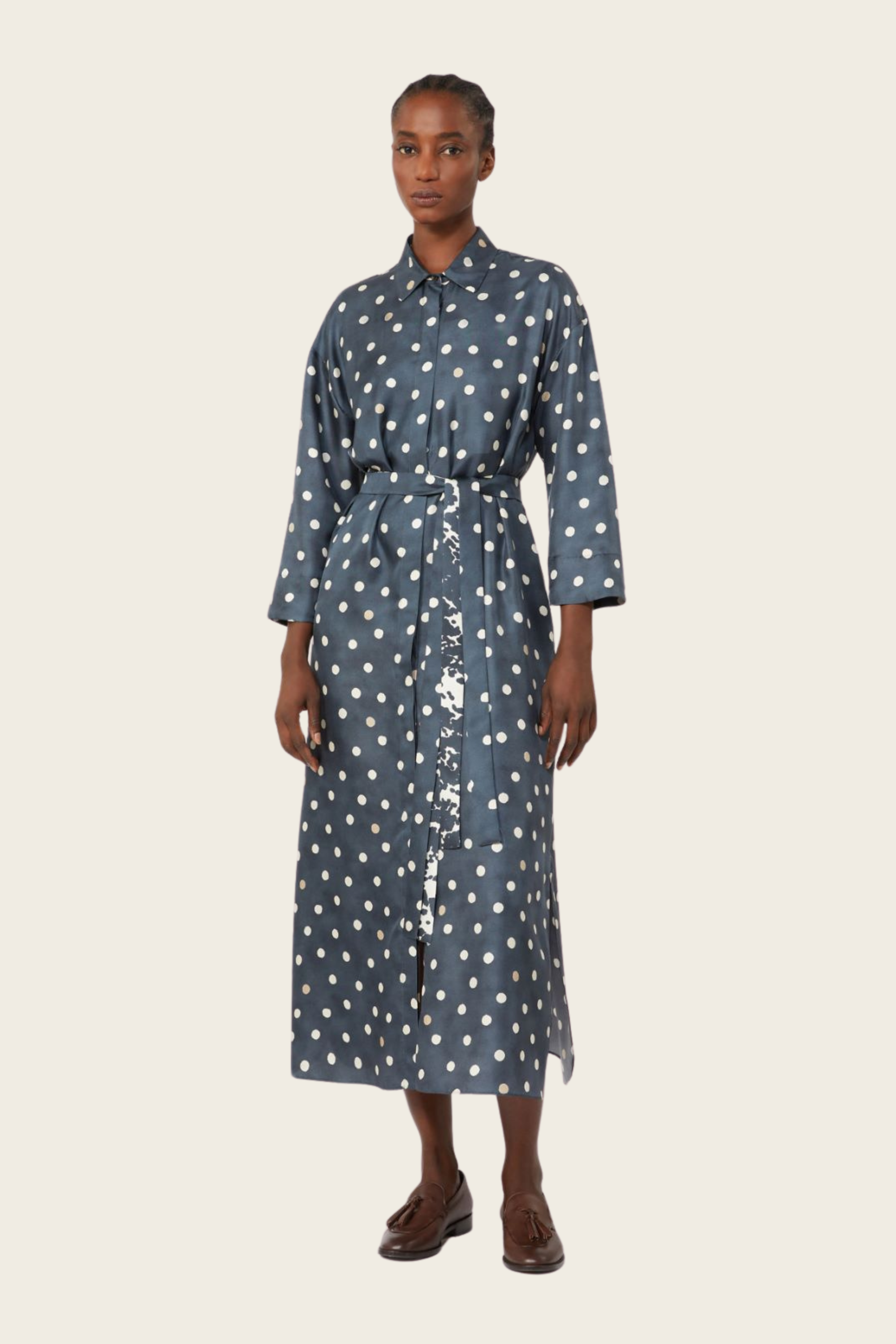 Leva Printed Silk Twill Dress - MaxMara