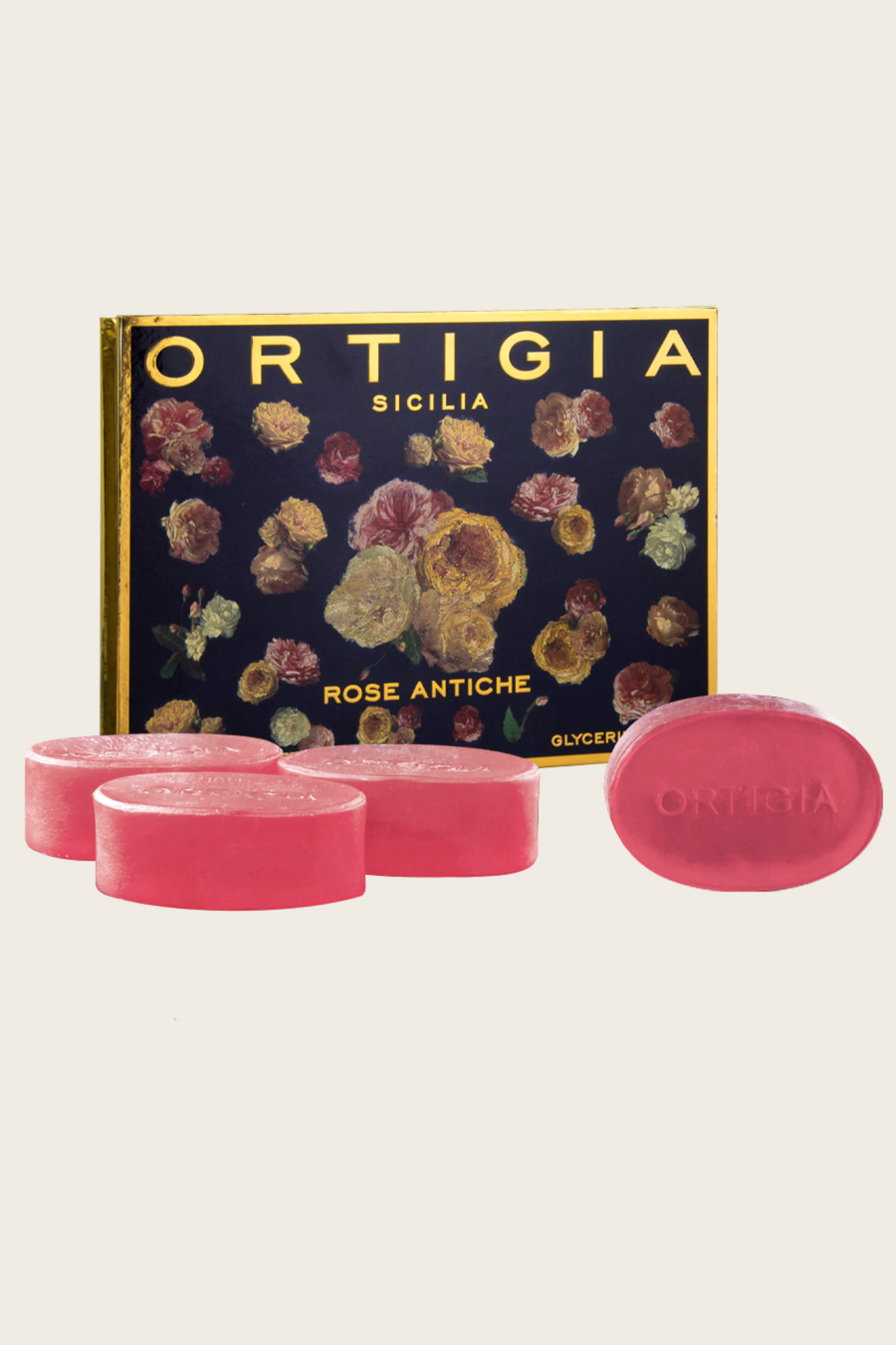 Caixa Grande de Sabonetes Glicerina Rose Antiche — Ortigia Sicilia