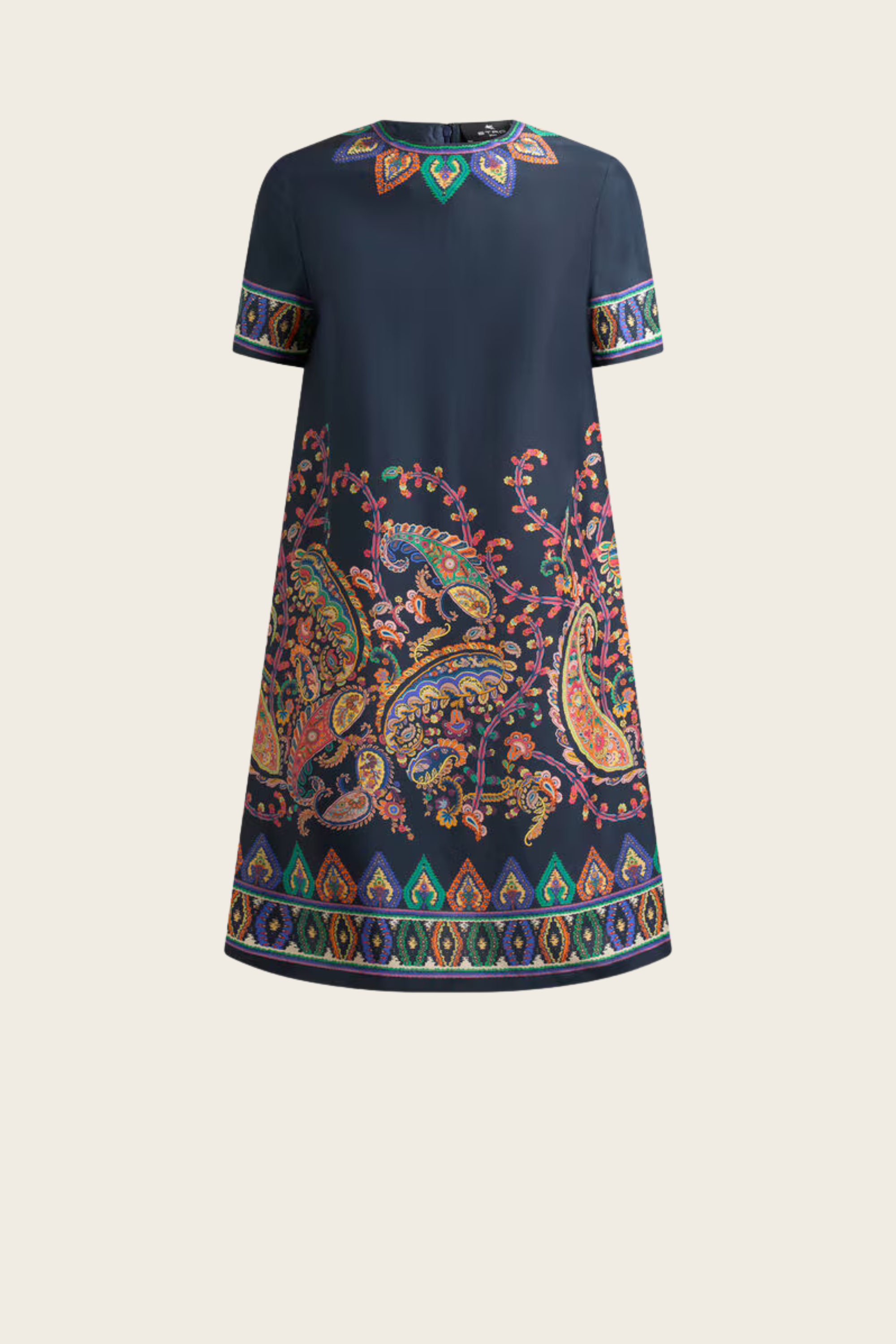 Silk Habotai Mini Tunic Dress - Etro