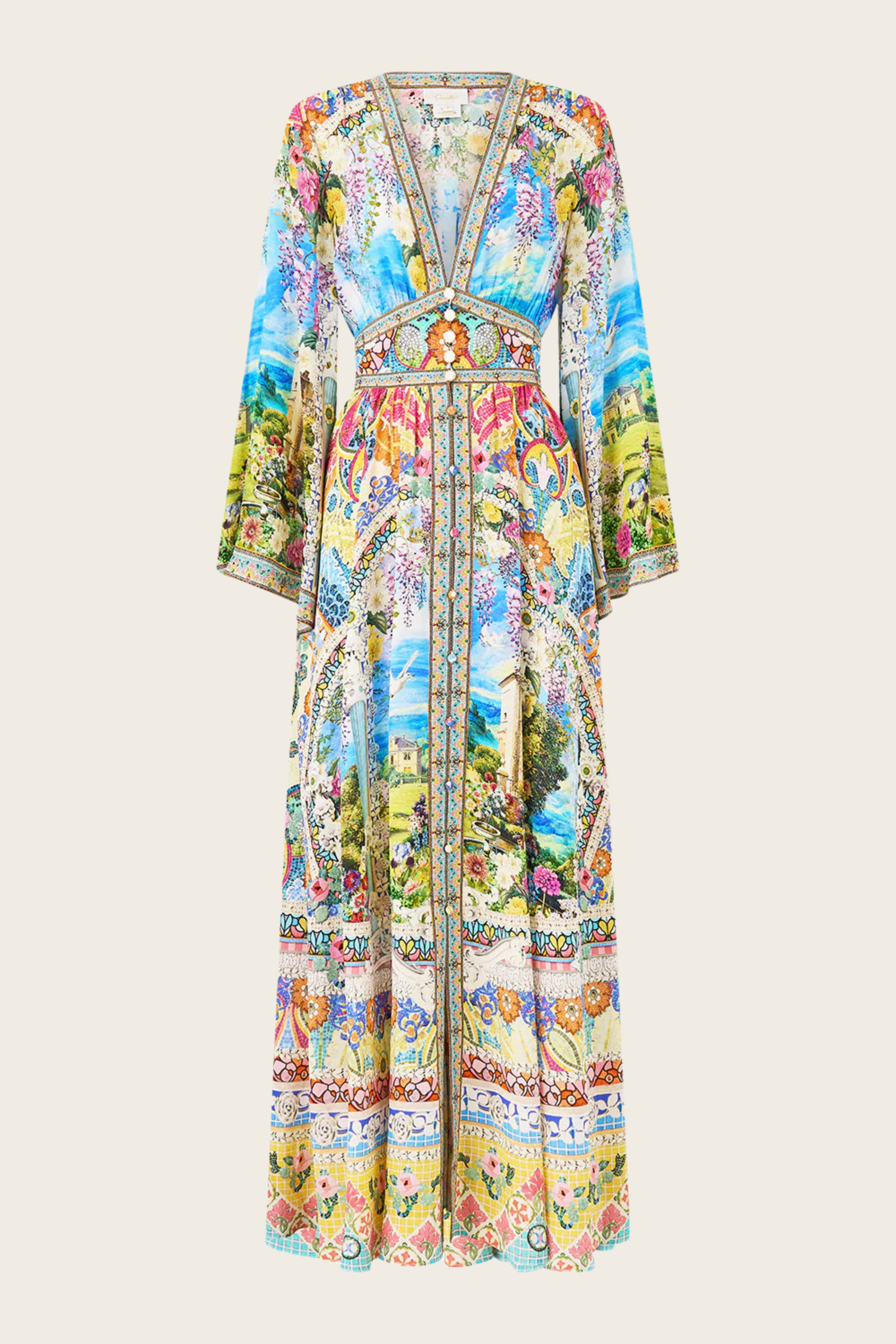 Kimono Sleeve Dress with Shirring Detail - Navas Nouveau - Camilla - ESPACE CANNELLE - SS26 - New Arrivals