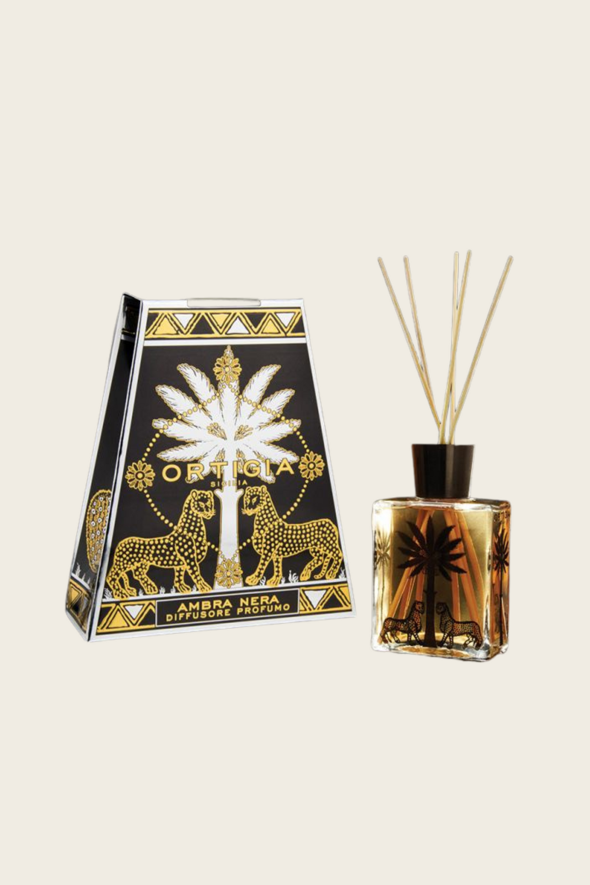 Ambra Nera Diffuser 100ml - Ortigia Sicilia