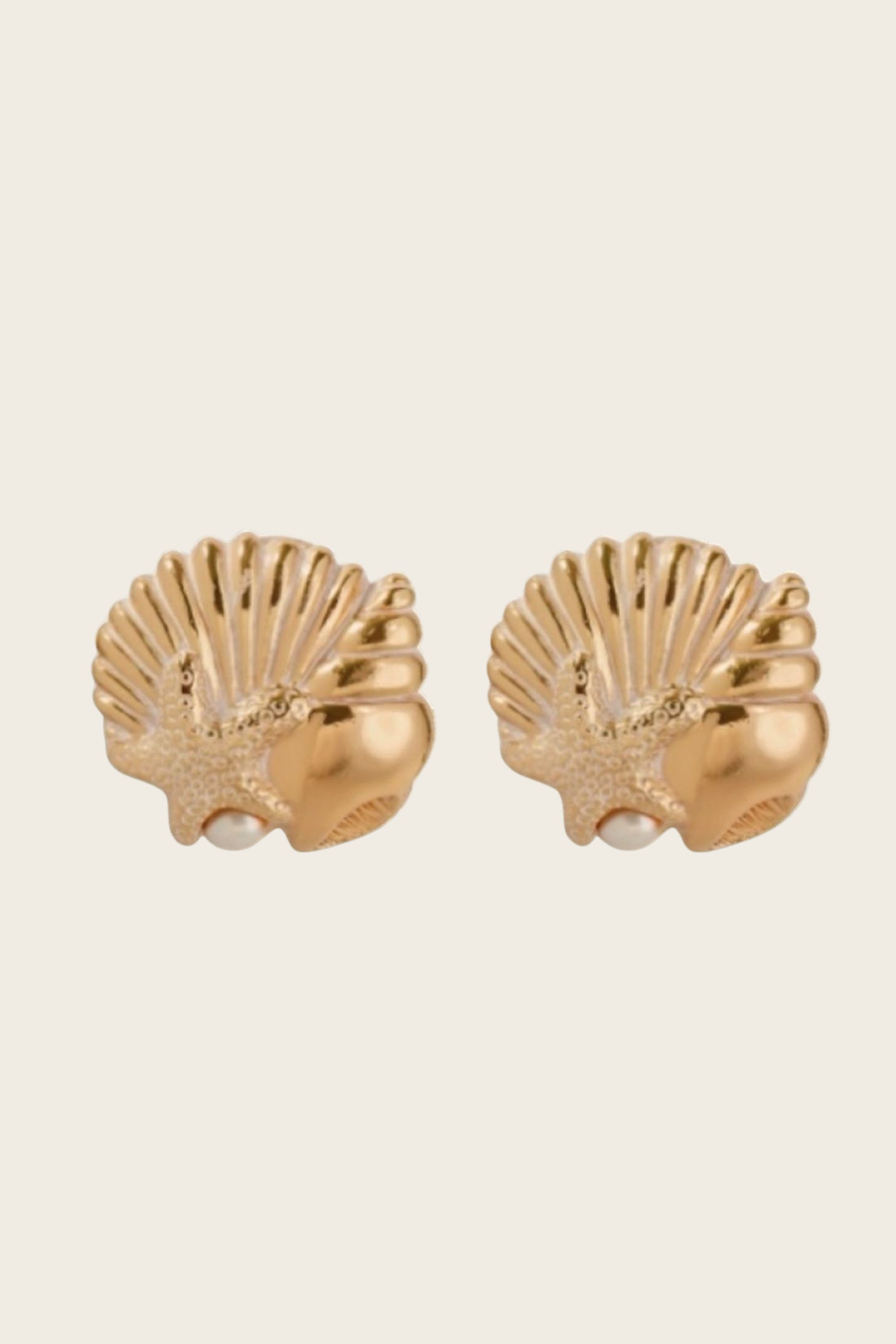 Bo Mareva Earrings, Material: Gold-plated metal, Detail: Mini cultured pearl accent, Espace Cannelle, FW25, New Arrivals