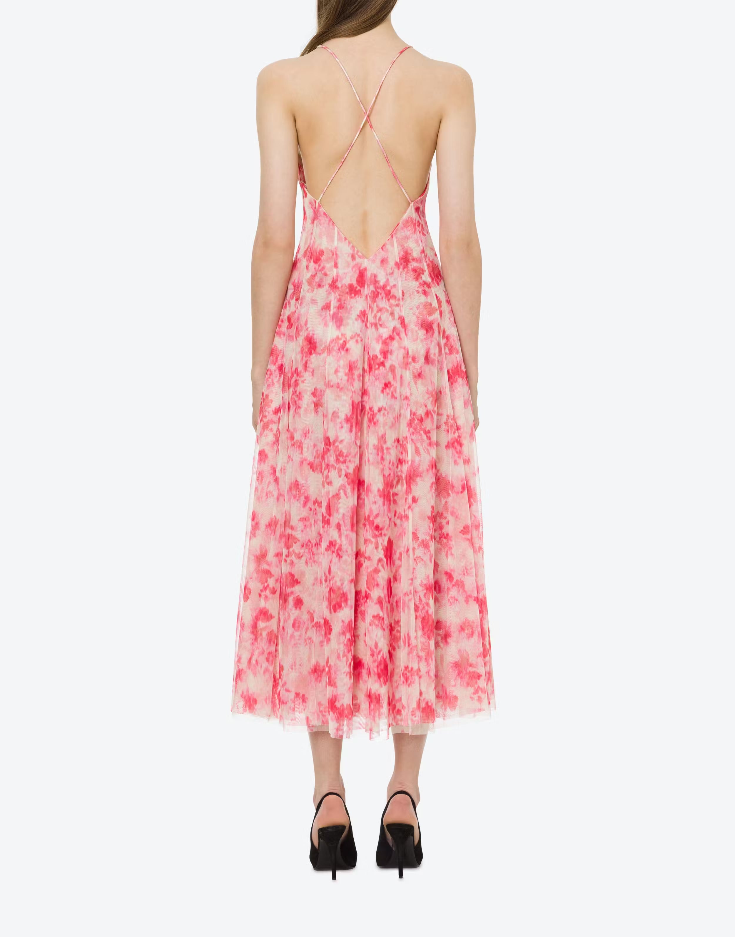 Tulle dress with flower print - PHILOSOPHY
